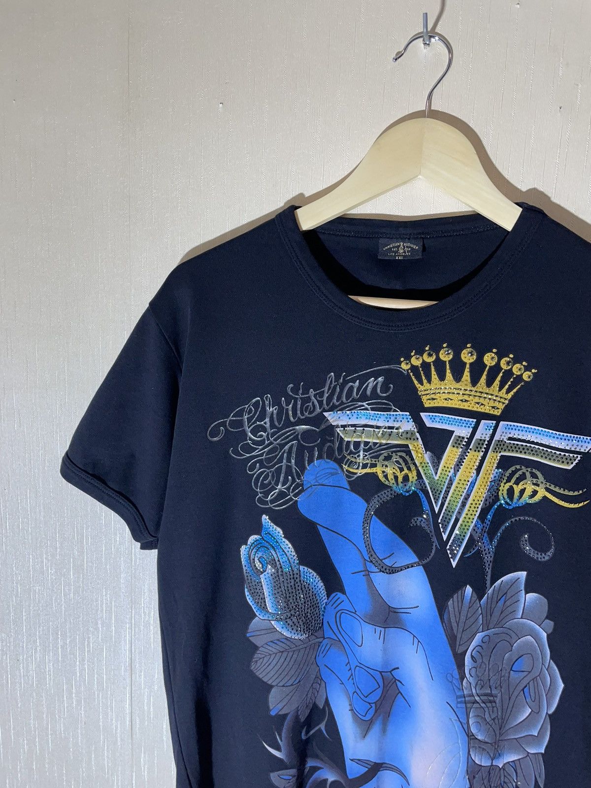 Christian Audigier × Ed Hardy × Japanese Brand Christian Audigier Ed hardy Japanese streetwear T shirt Size US L / EU 52-54 / 3 - 3 Thumbnail