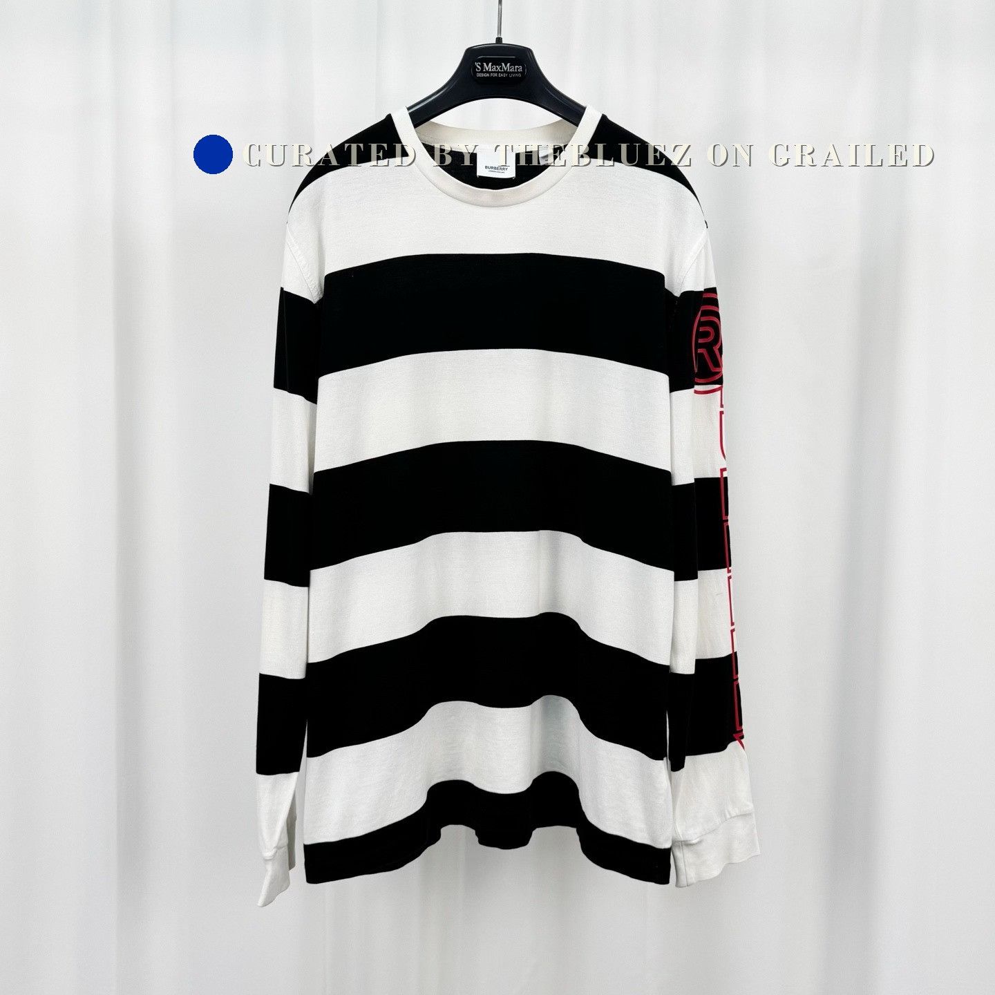Burberry Burberry Arm Letter Stripe Long-Sleeve Size US M / EU 48-50 / 2 - 1 Thumbnail