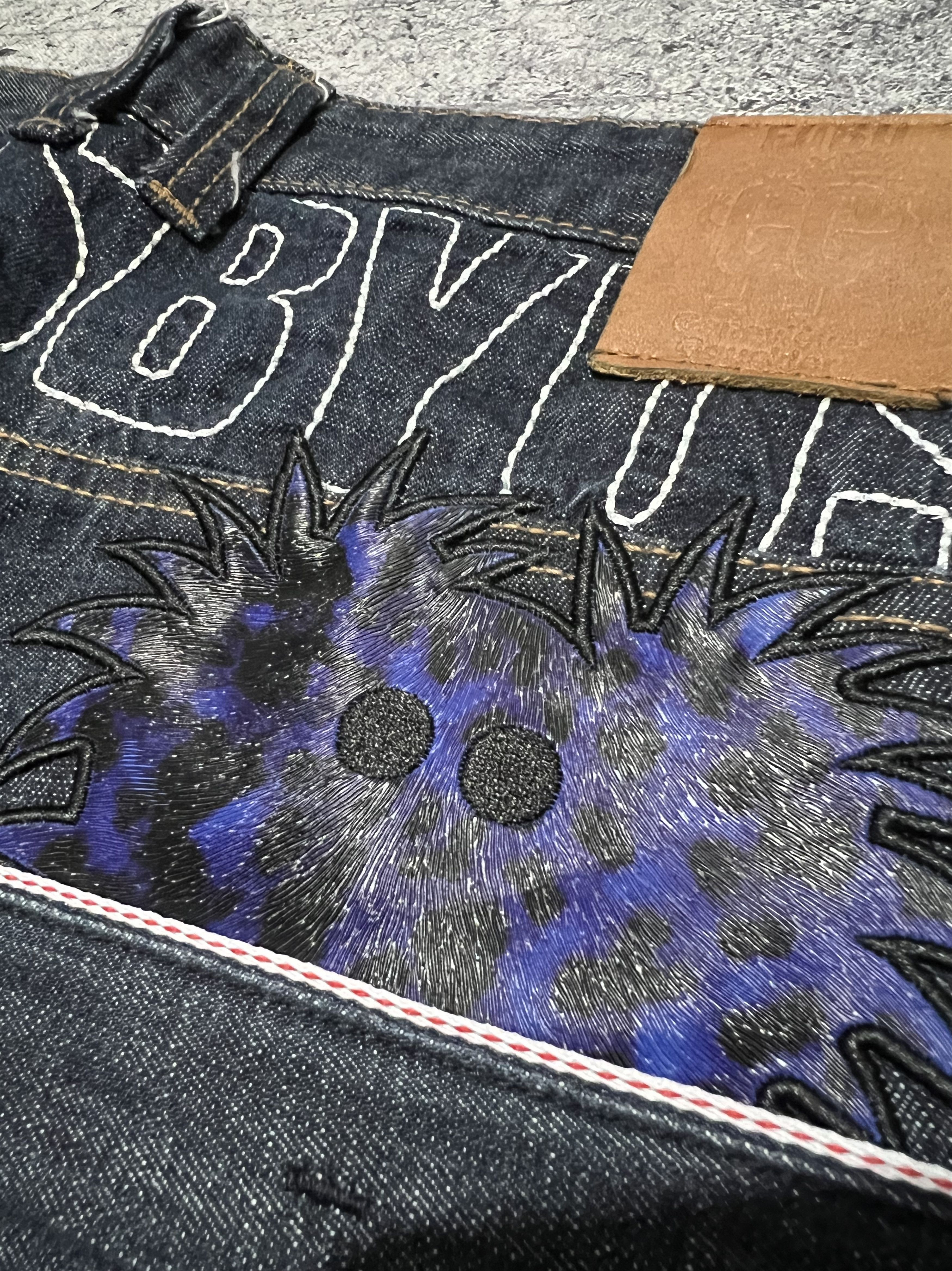 Fubu 2000s Archival Fubu Poem Jeans y2k Ifsixwasnine Size US 31 - 5 Thumbnail