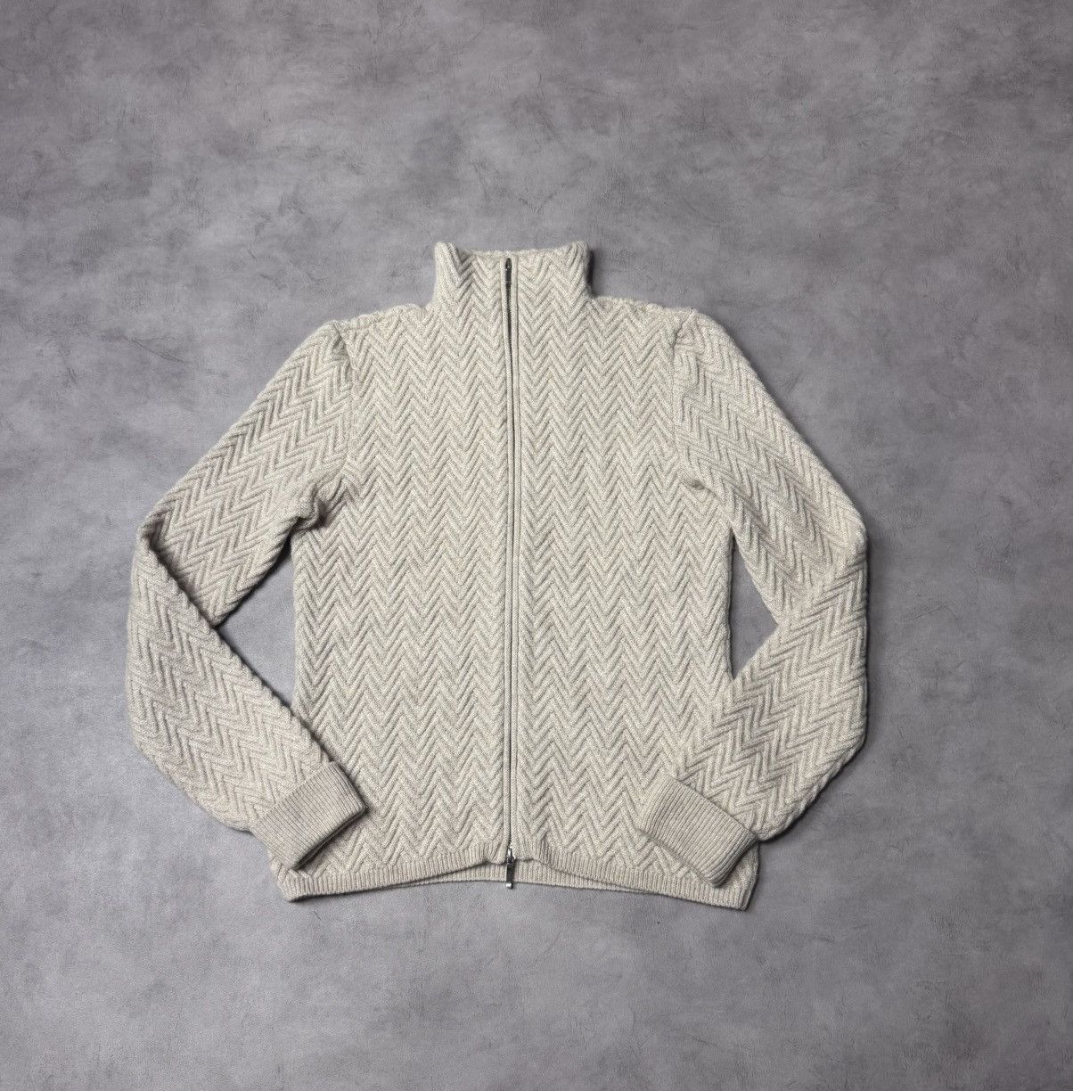 Loro Piana Loro Piana Women’s Cashmere Cardigan Full Zip Cream Size:42 Size M / US 6-8 / IT 42-44 - 1 Thumbnail