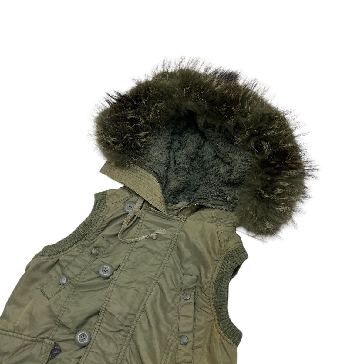 If Six Was Nine × Japanese Brand × Le Grande Bleu (L.G.B.) GOA Faux Fur Mil Equipment Sleeve Less Jacket Size US S / EU 44-46 / 1 - 5 Thumbnail