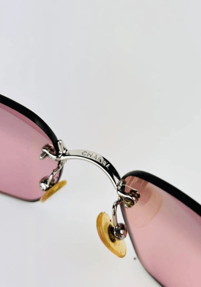 Chanel CHANEL Sunglasses 4017-D Rimless Rhinestone Size ONE SIZE - 5 Thumbnail