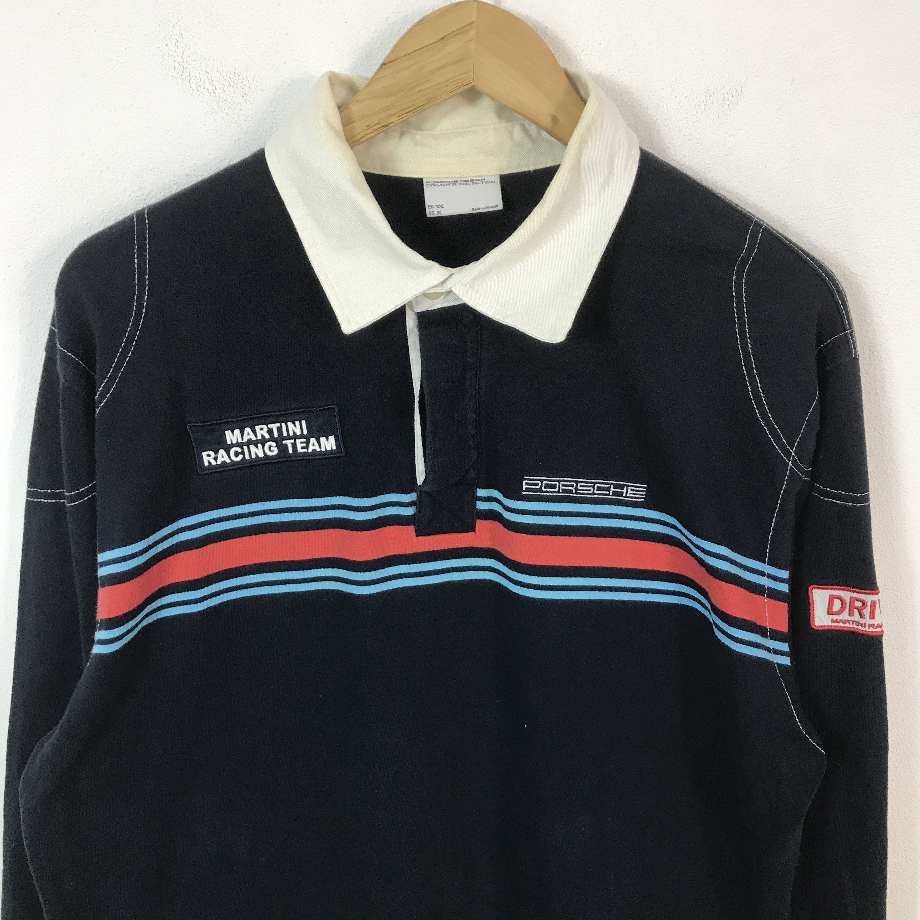 Porsche Design Vintage Porsche Design Martini racing team Polo Shirt Size US XL / EU 56 / 4 - 3 Thumbnail