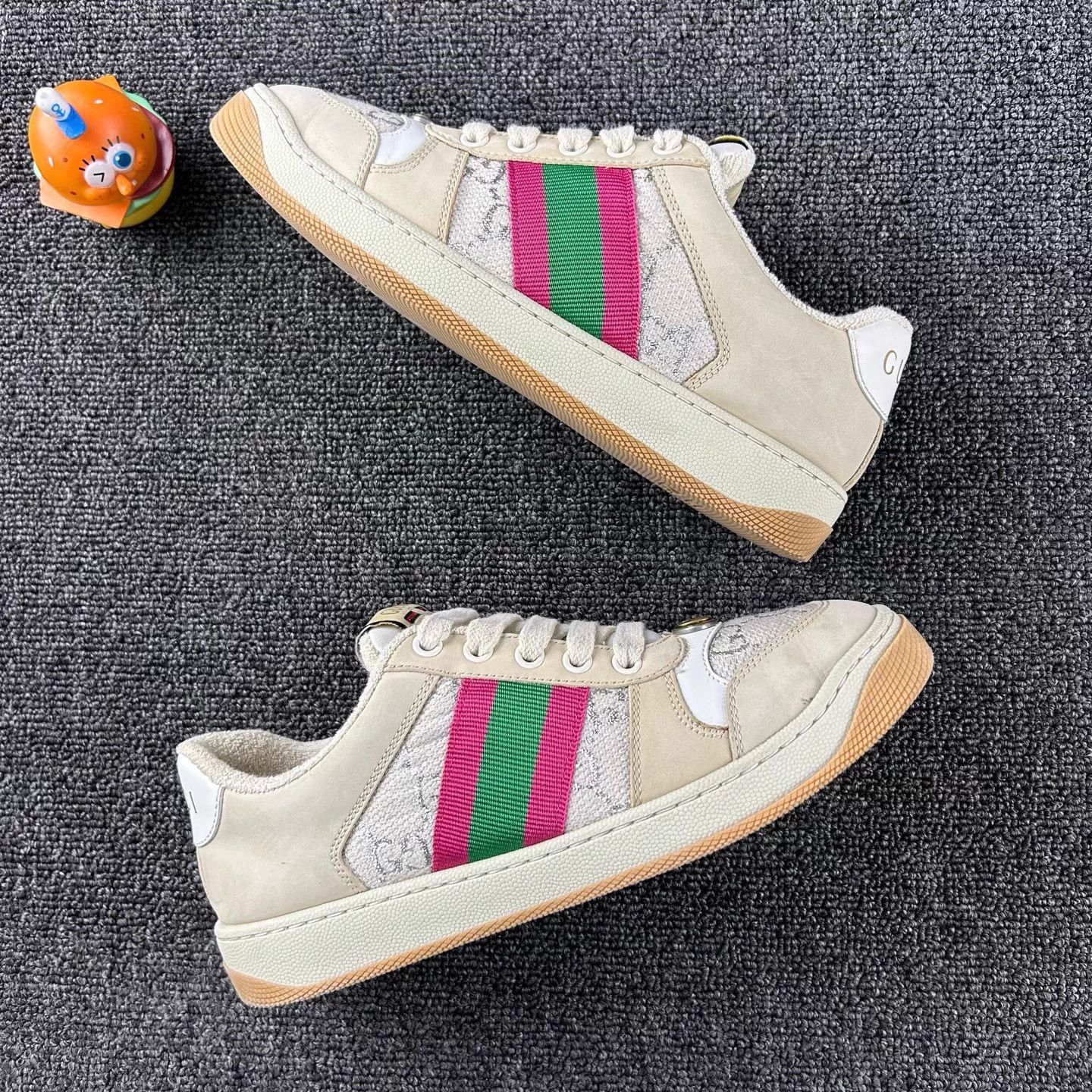 Gucci Gucci Pink & White Rhyton 36.5 like new Size US 5.5 / IT 35.5 - 4 Thumbnail