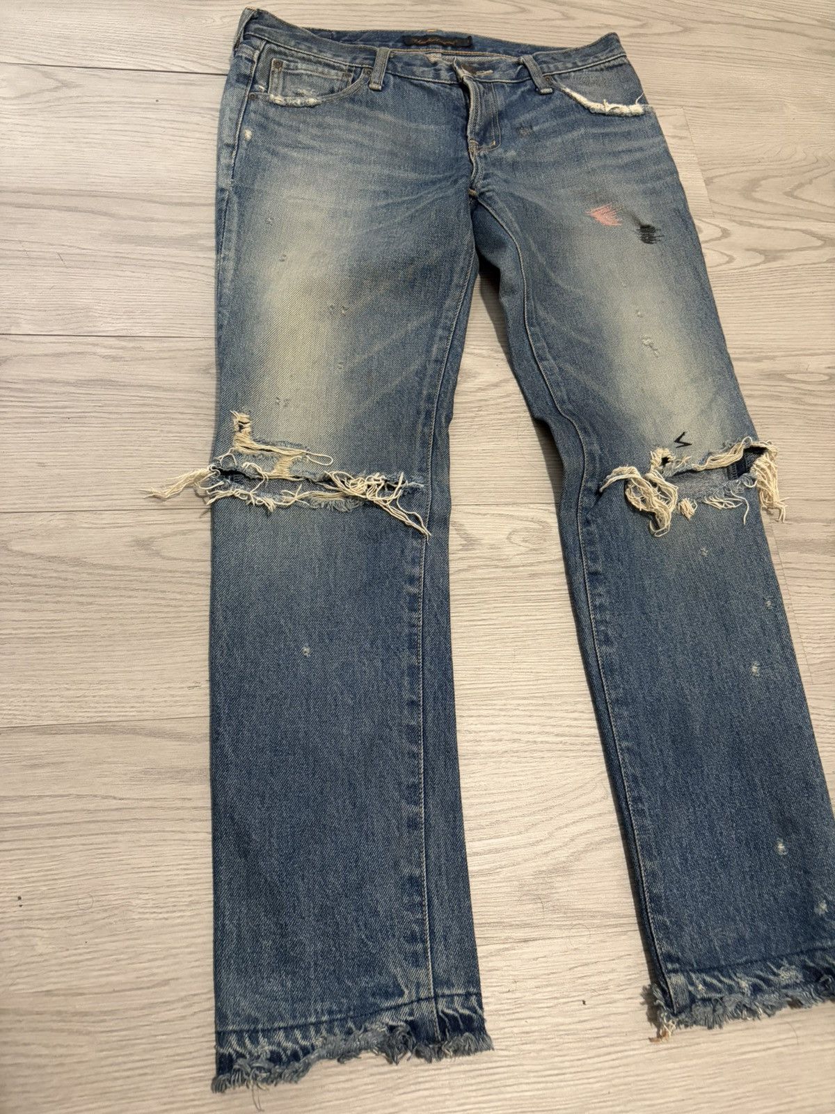 Undercover Undercover SS05 But Beautiful “Graffiti Patch” Denim Size US 29 - 2 Thumbnail