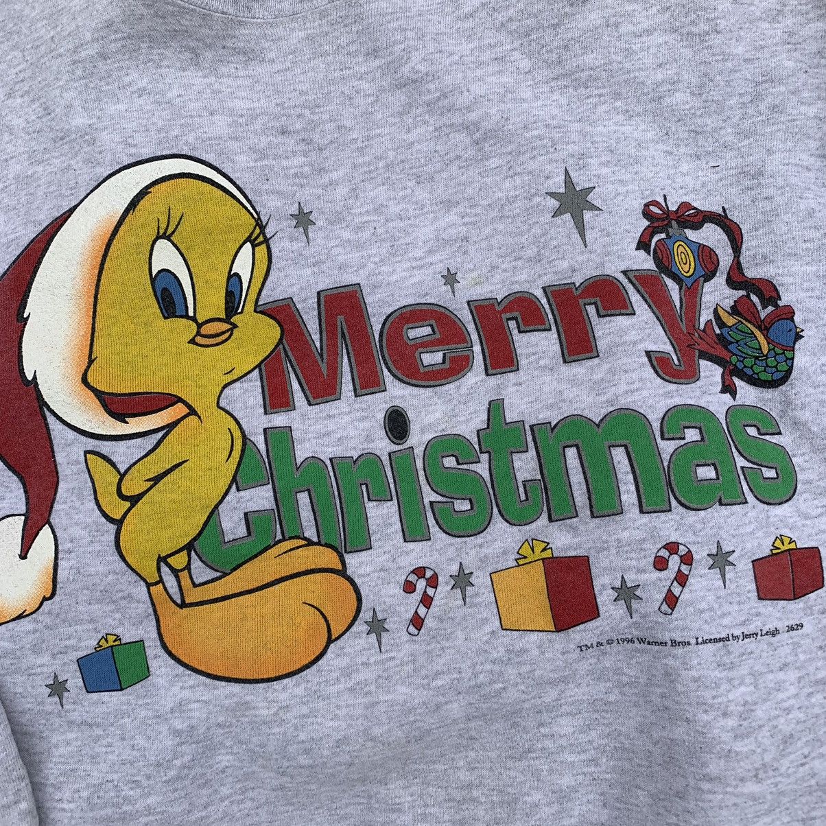 Warner Bros Vintage Looney Tunes Tweety Bird Christmas Sweater Size M / US 6-8 / IT 42-44 - 3 Thumbnail