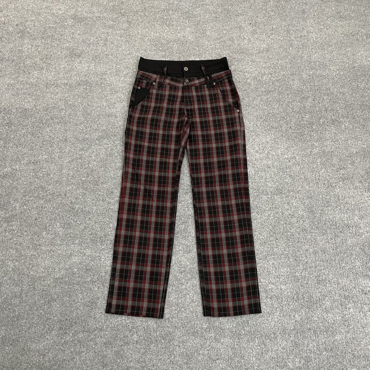 Japanese Brand Japanese Denifits Casual Pants Plaid Size US 27 - 1 Thumbnail