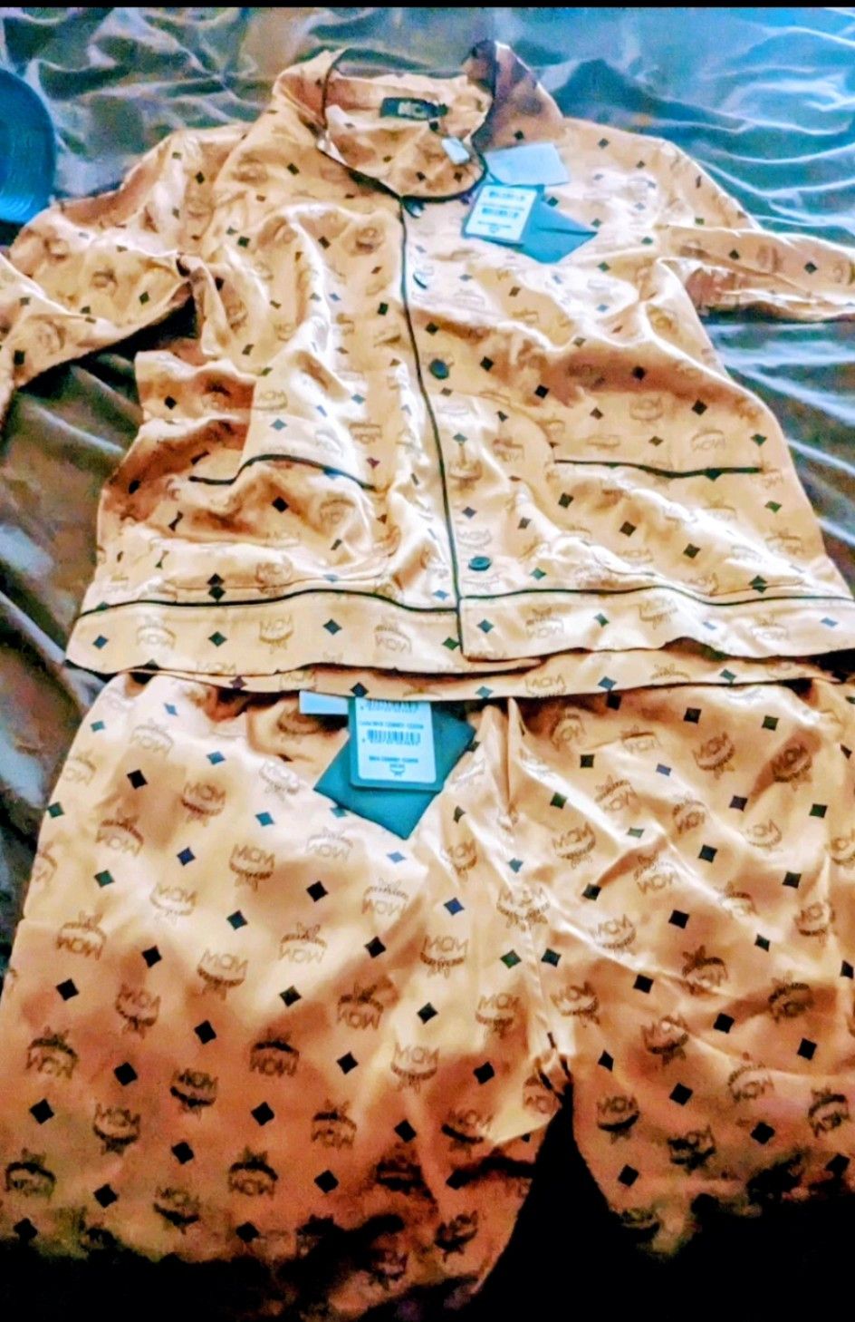 MCM MCM SILK PJ's RARE FIND BNWT SOLD OUT EVERYWHERE W/SLIPPERS Size ONE SIZE - 14 Thumbnail