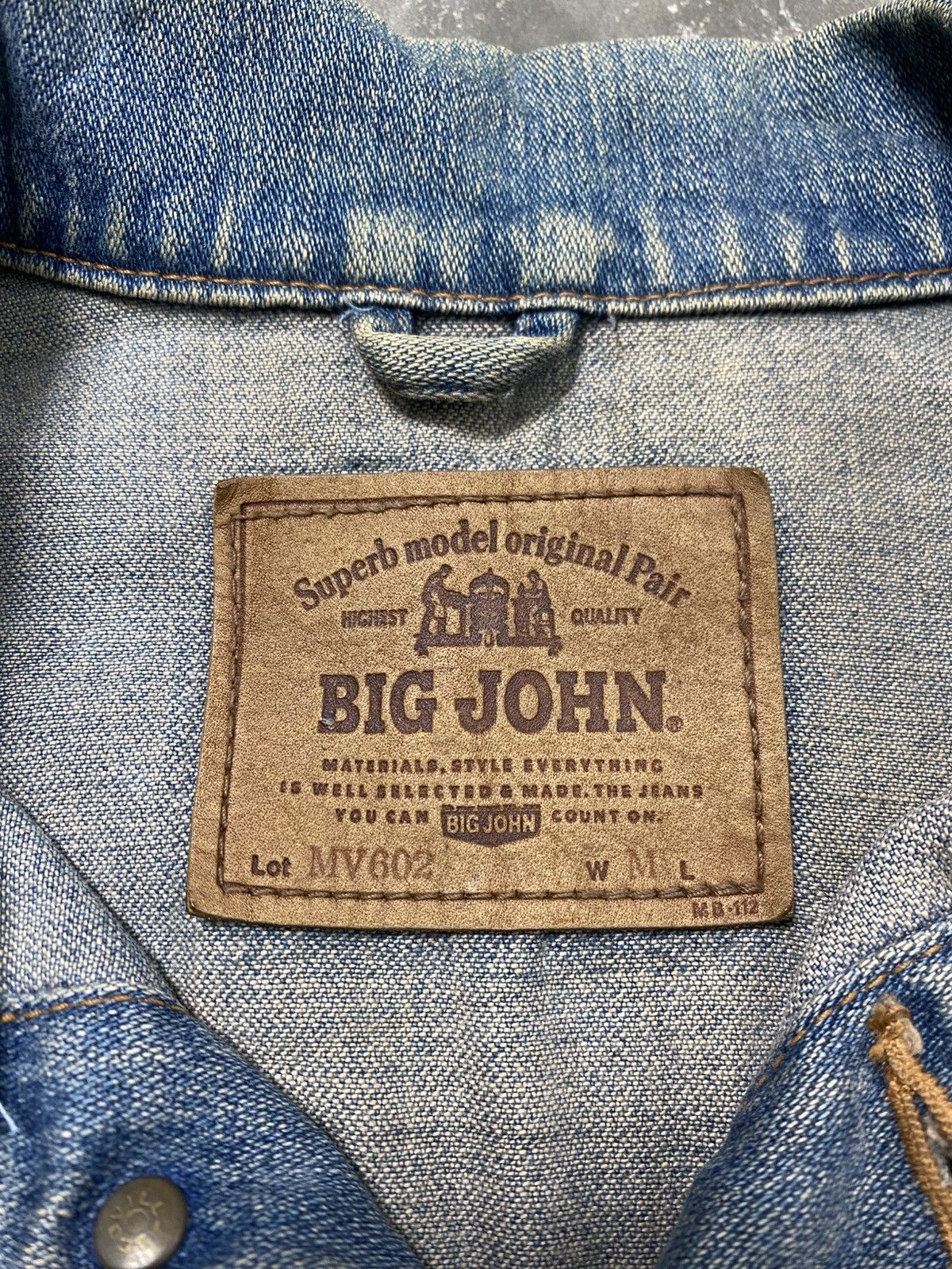 Big John Rare Vintage 90s Big John Denim Jacket Size US S / EU 44-46 / 1 - 11 Thumbnail