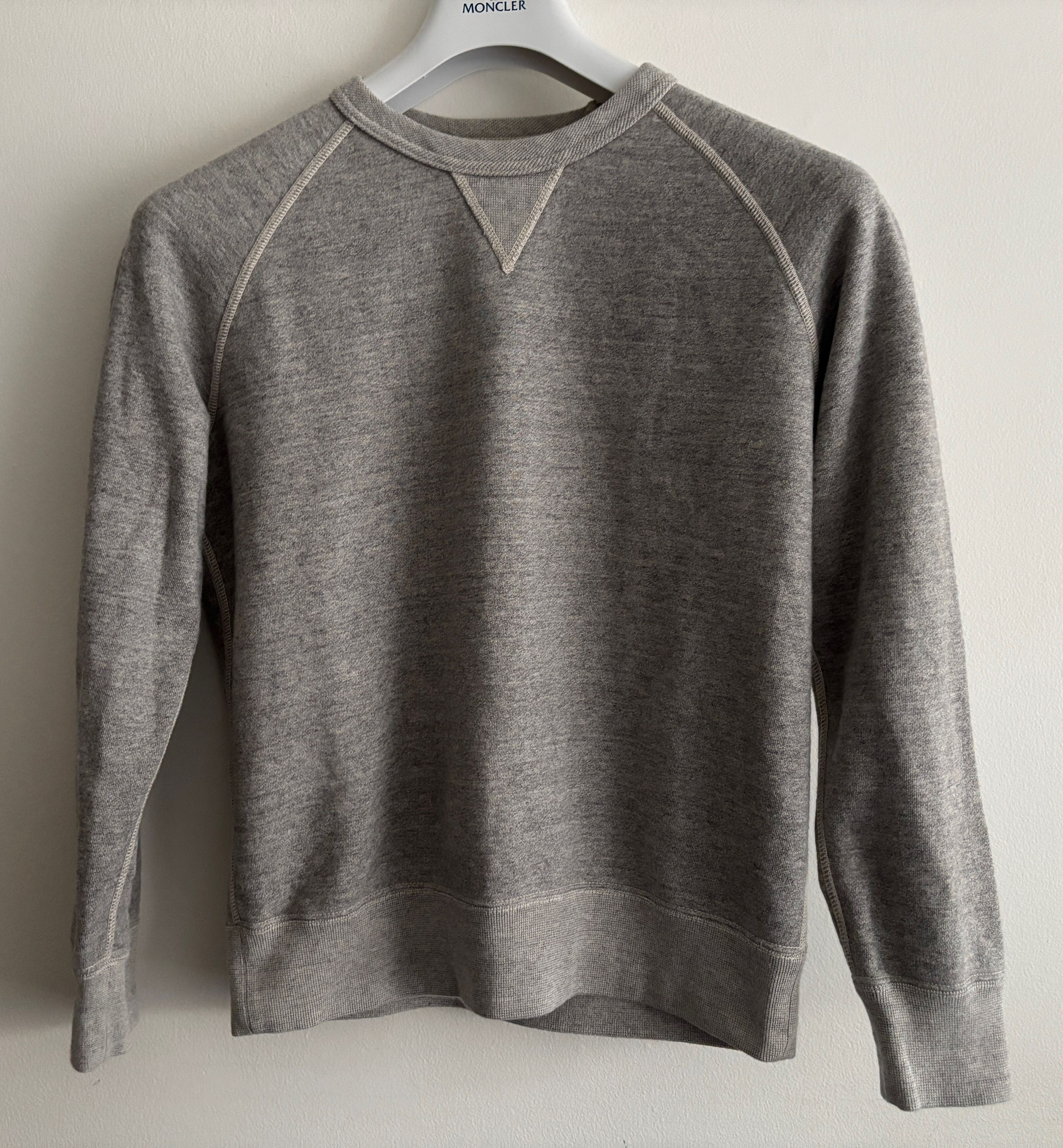 Joe McCoy Grey Loopwheel Crewneck Sweatshirt - Small