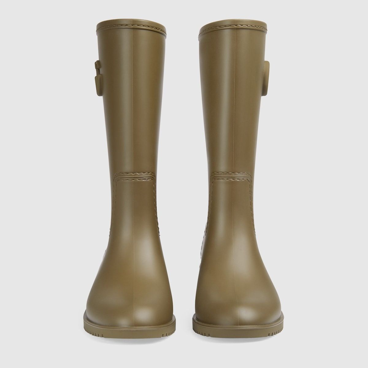 Gucci o1s1wg110225 Women's Double G Rain Boot in Olive Green Size US 11 / IT 41 - 4 Thumbnail