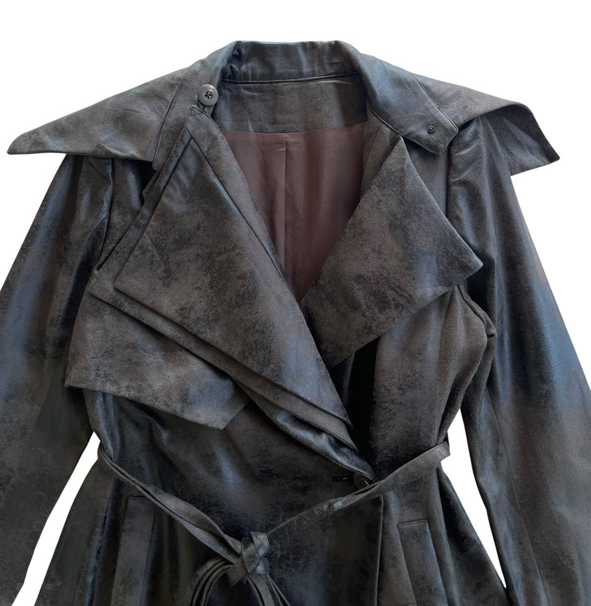 Japanese Brand Luxury Anndrhomme Moleskine Trench Coat Size S / US 4 / IT 40 - 7 Thumbnail