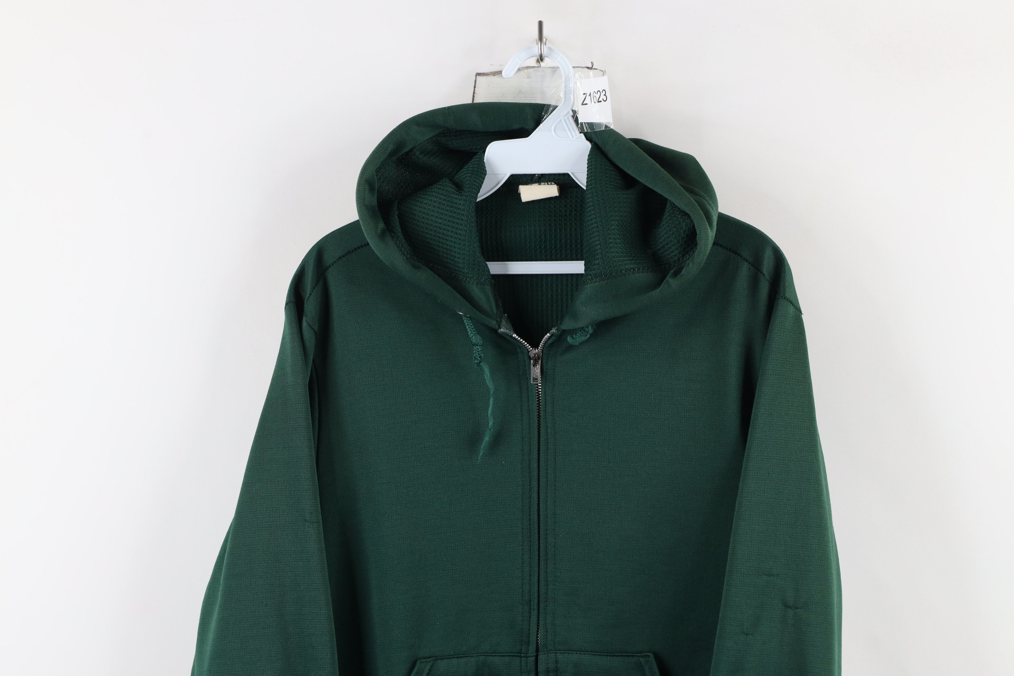 Vintage Vintage 70s Streetwear Thermal Lined Full Zip Hoodie USA Size US M / EU 48-50 / 2 - 2 Thumbnail