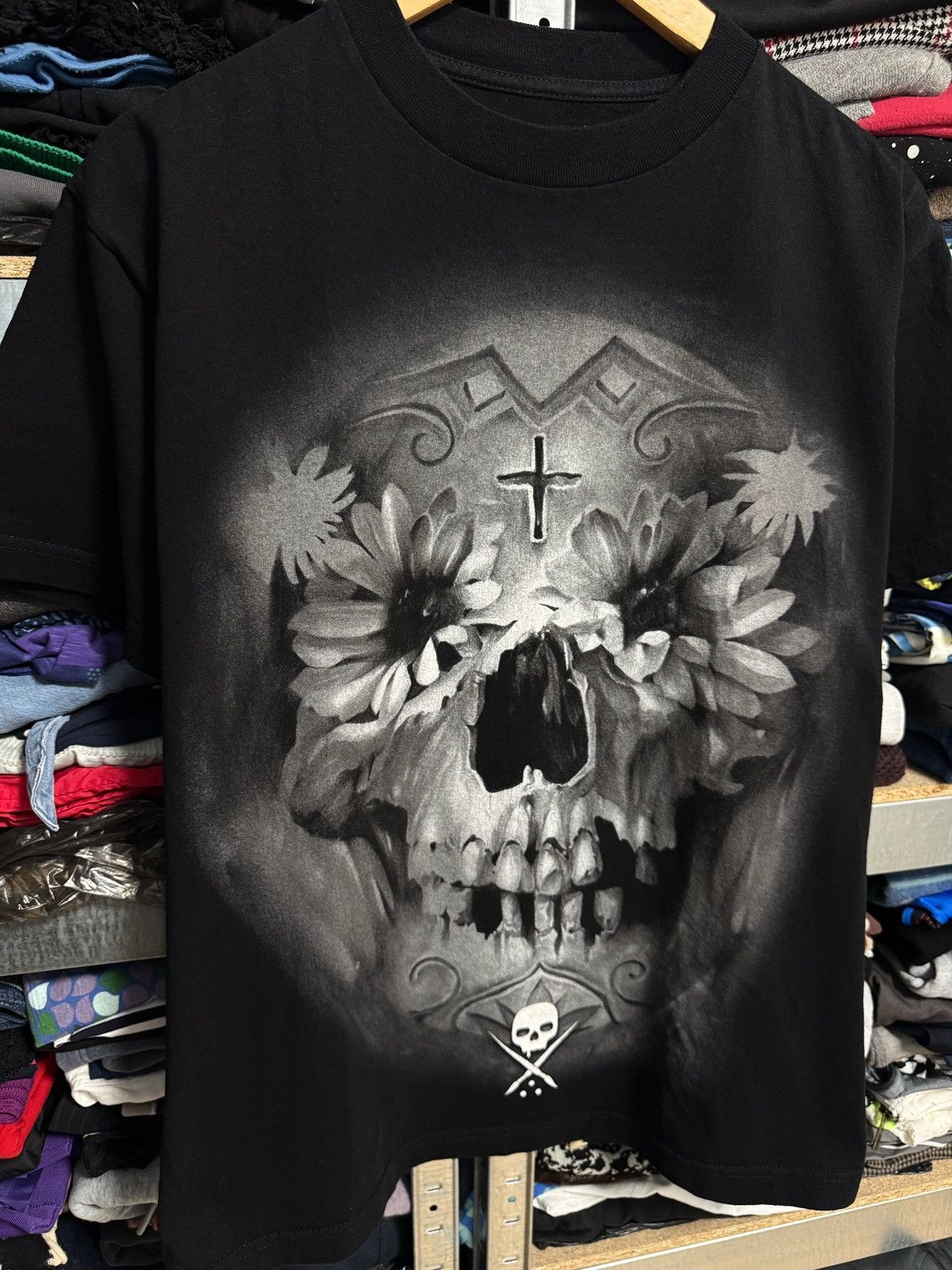 Vintage Skull Sullen Collective Graphic Print T Shirt Mens Size M Size US M / EU 48-50 / 2 - 2 Thumbnail