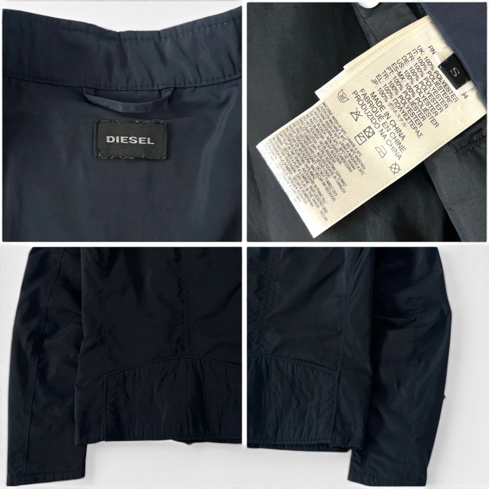 Diesel Diesel Lightweight Nylon Biker Moto Jacket Size US S / EU 44-46 / 1 - 5 Thumbnail