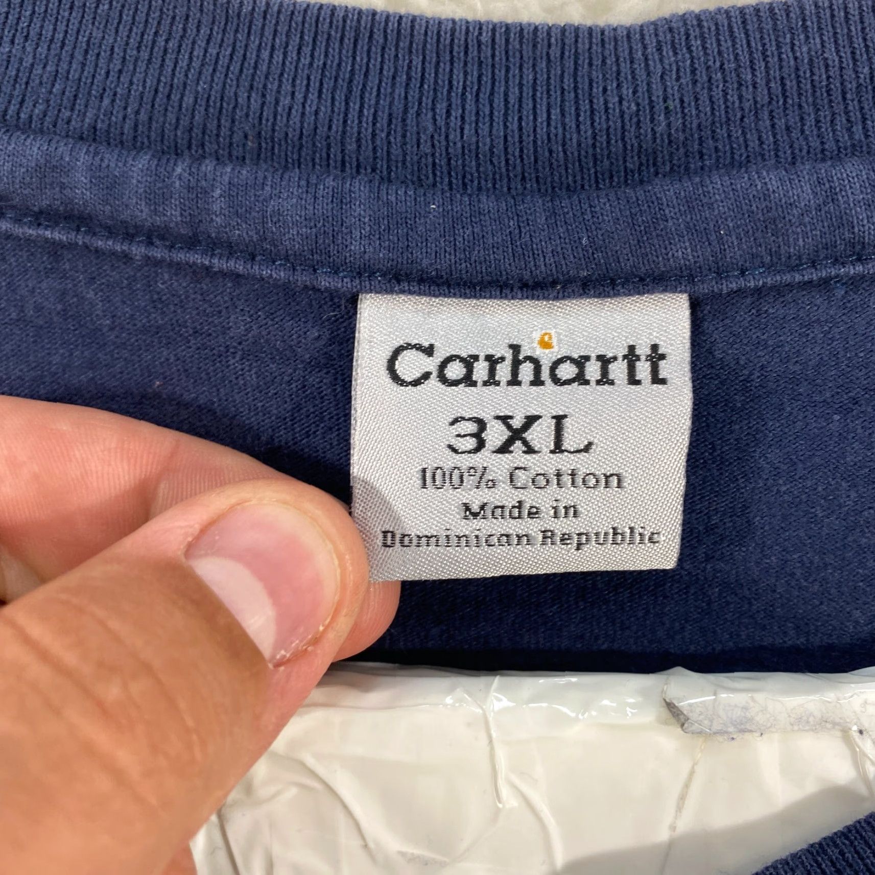 Carhartt VINTAGE Carhartt Work Wear Long Sleeve Blue 3 Button Henley Pocket Shirt Mens SZ 3XL Size US XXL / EU 58 / 5 - 8 Thumbnail