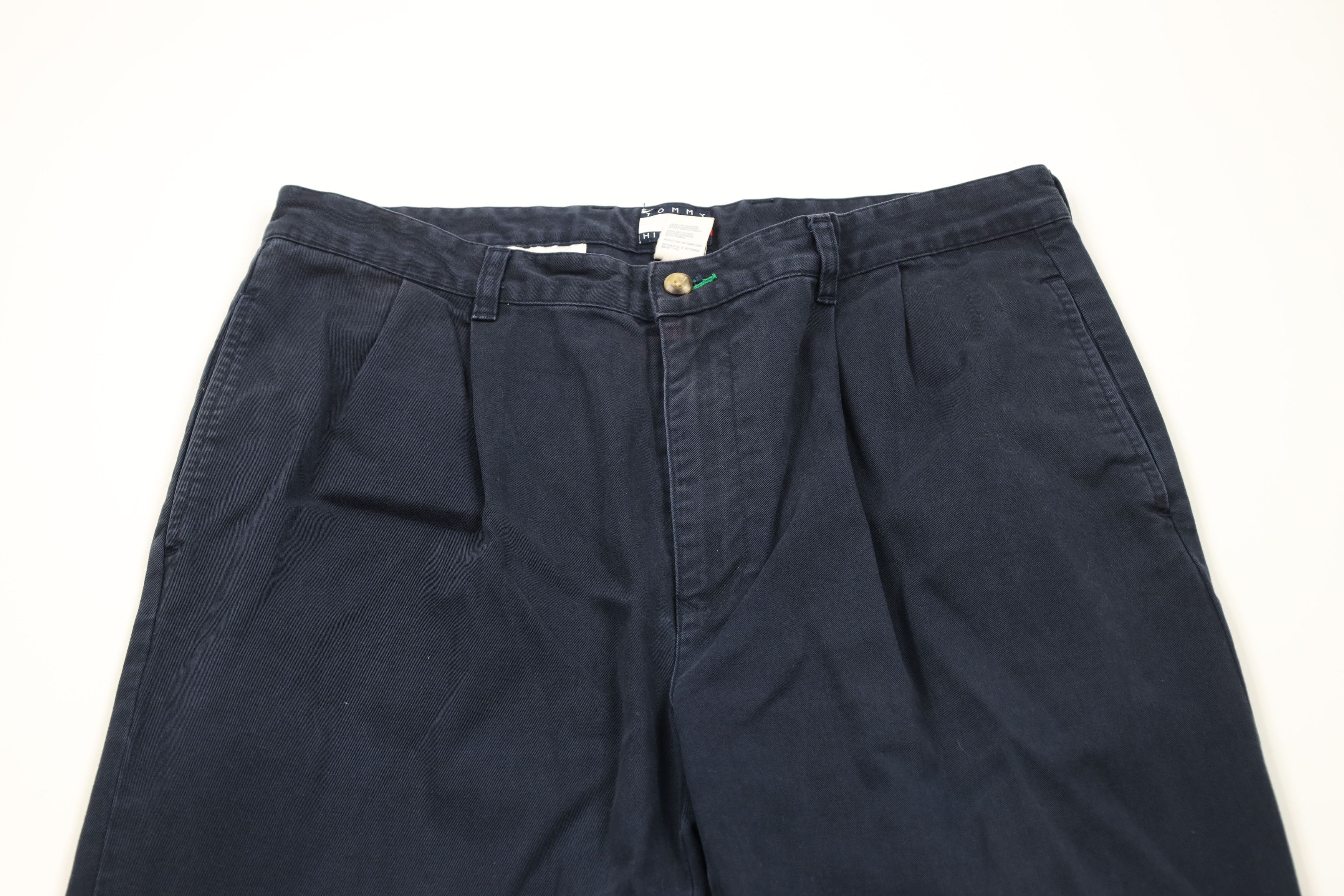 Tommy Hilfiger Vintage Y2K 2004 Tommy Hilfiger Wide Leg Chino Pants Blue Size US 36 / EU 52 - 2 Thumbnail
