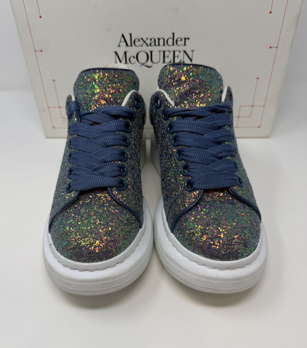 Alexander McQueen Alexander McQueen Oversized Glitter Sneaker Size US 7 / IT 37 - 2 Thumbnail