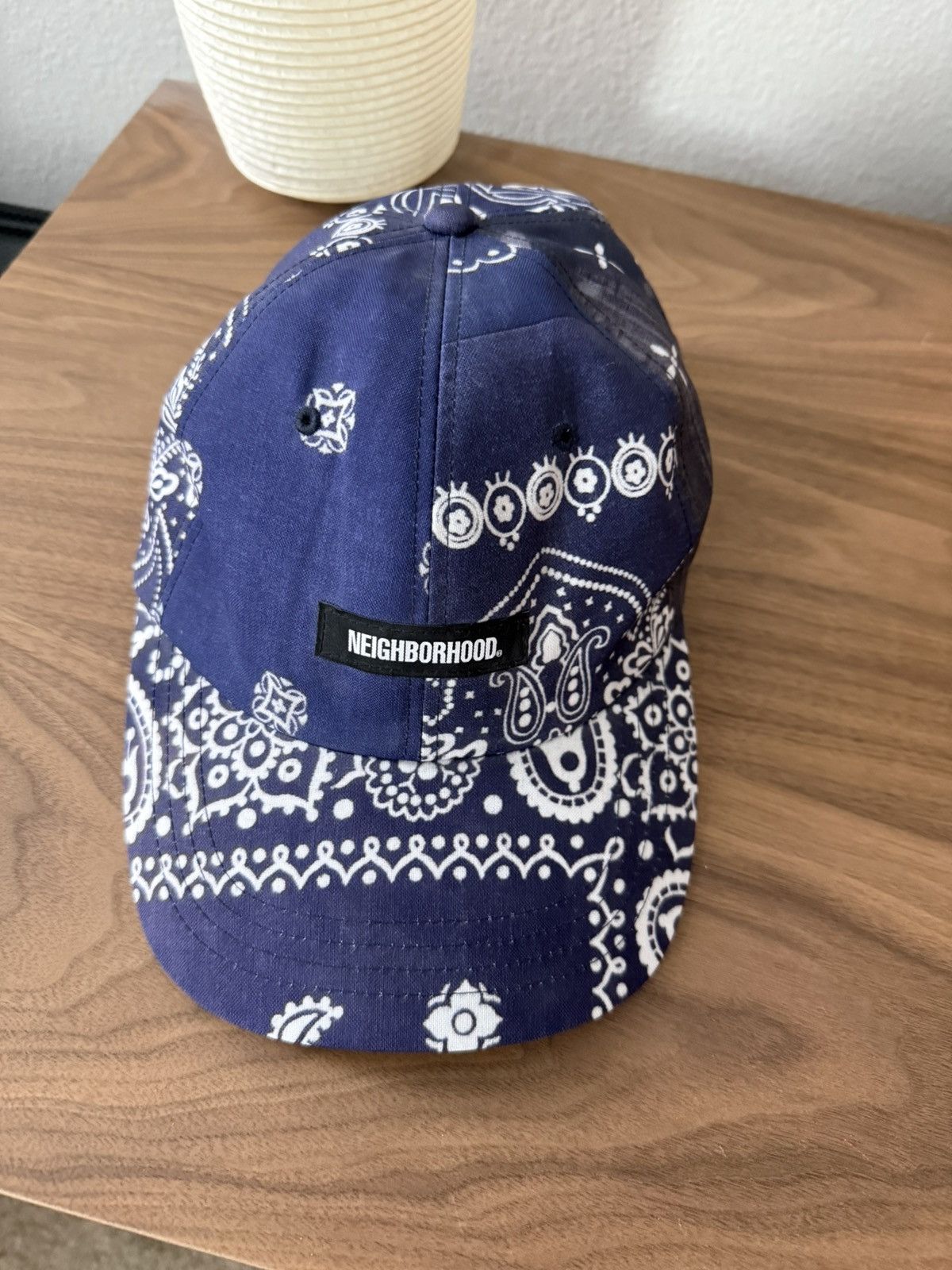 Neighborhood Blue Paisley Bandana 6 Panel Cap