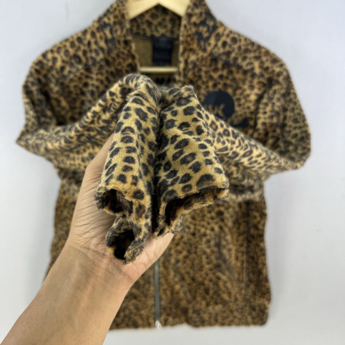 Japanese Brand C.D.S Black Sense Leopard Print Track Jacket Size US M / EU 48-50 / 2 - 9 Thumbnail