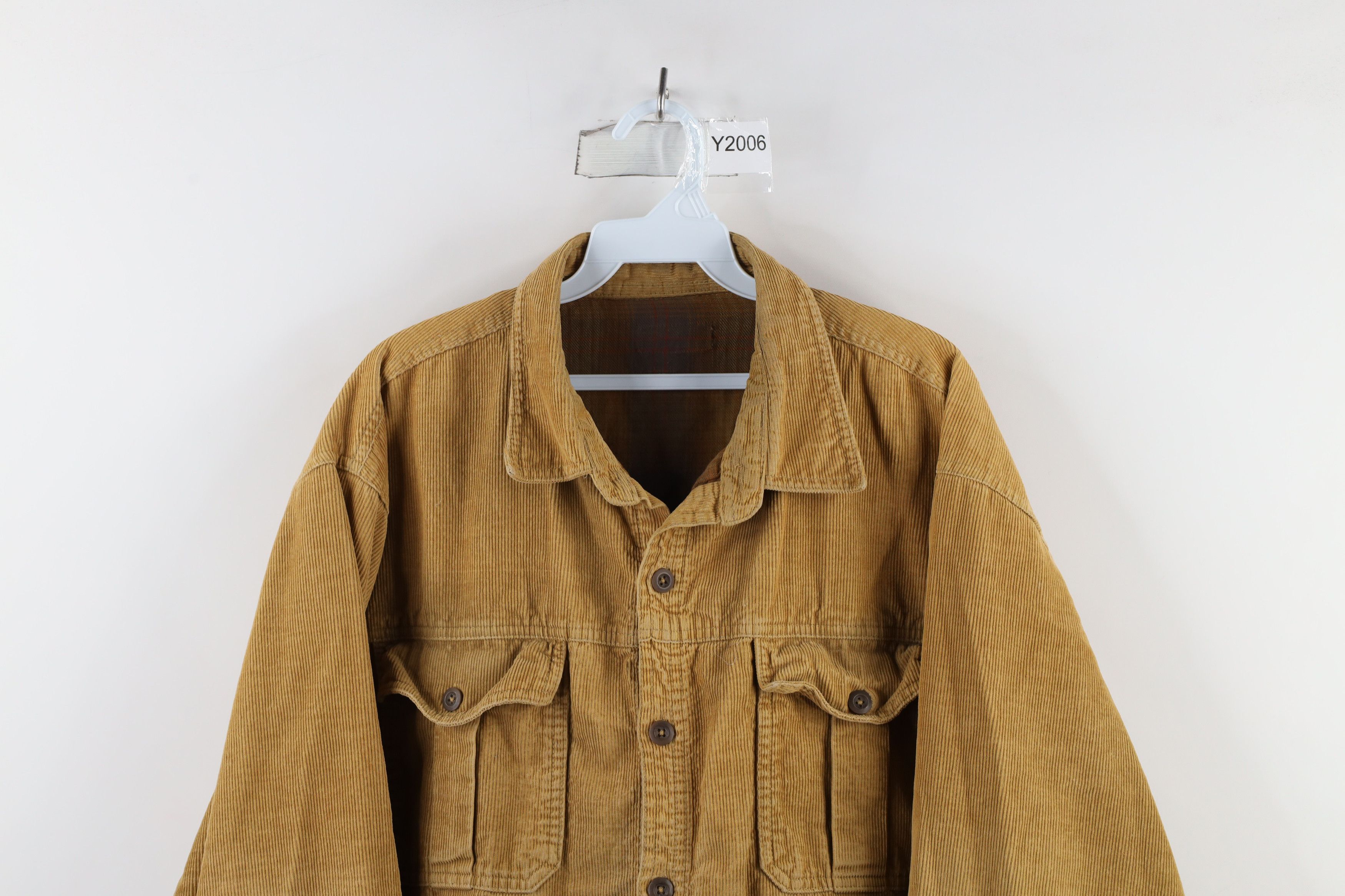 Vintage Vintage 90s Streetwear Flannel Lined Corduroy Shirt Jacket Size US L / EU 52-54 / 3 - 2 Thumbnail