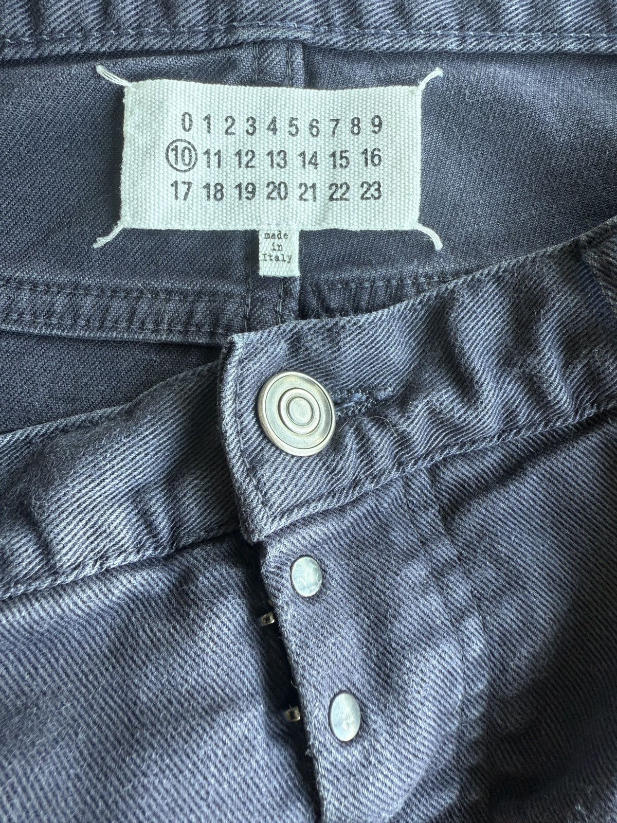 Maison Margiela Early Martin Margiela Line 10 Mens Blue Twill Slim Jeans Size US 33 - 13 Thumbnail