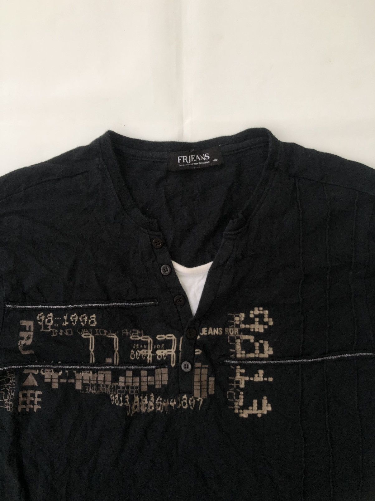 Hysteric Glamour Japanese Poem Double Layer ShortShirt Distressed Rock Punk Size US M / EU 48-50 / 2 - 4 Thumbnail