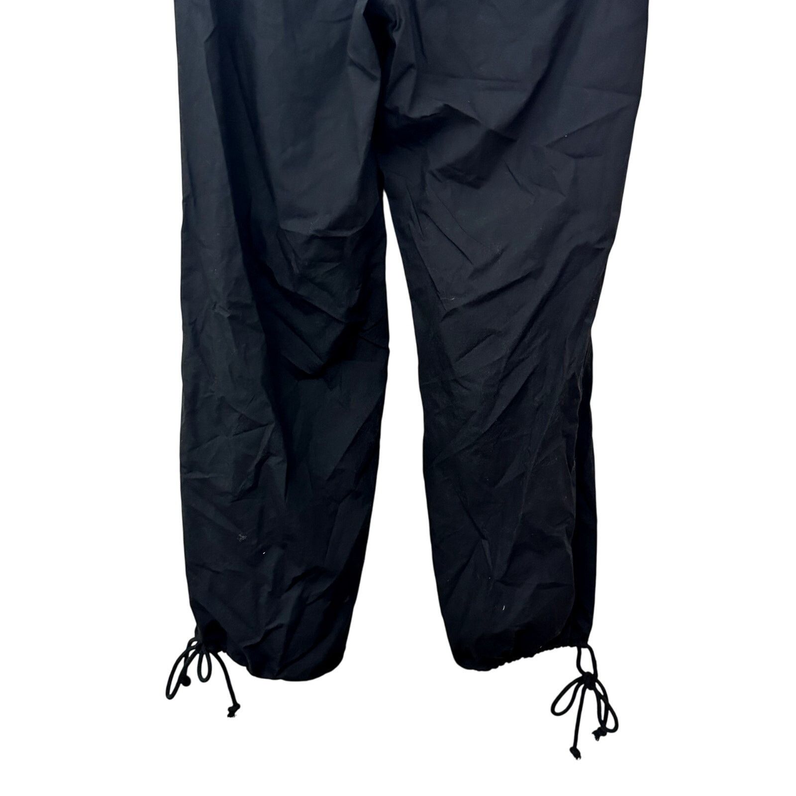 BP. BP Parachute Pants Drawstring Cotton Poplin Black S NWOT Size 30" / US 8 / IT 44 - 7 Thumbnail