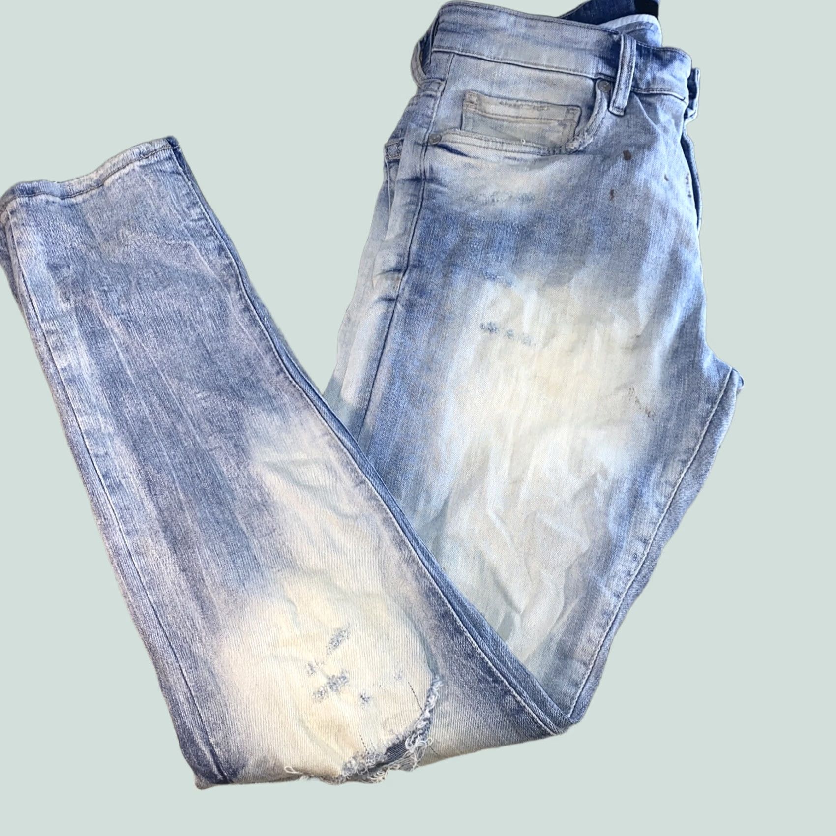Jordan Craig Jordan Craig Jeans Size 32x32 Stone Wash White Front Zipper Straight Men Regular Inseam 32 All White Legacy Edition 40x32 Size US 32 / EU 48 - 1 Thumbnail