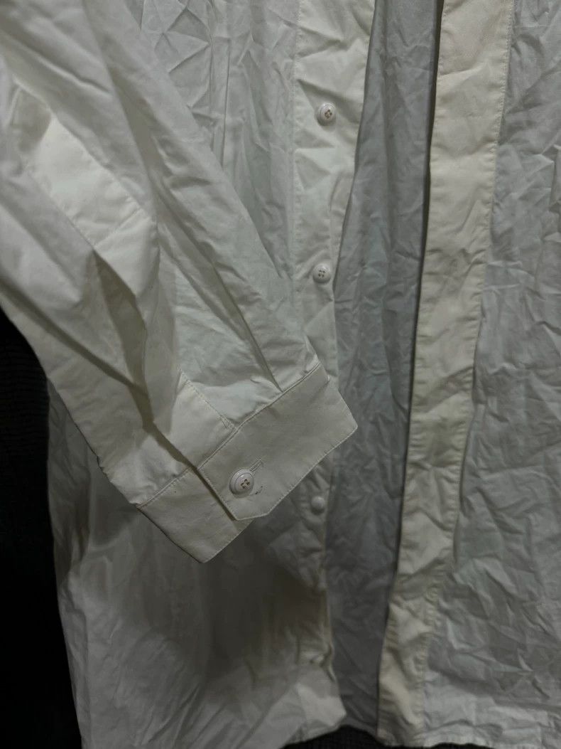 Rick Owens Rick Owens 15 FW mainline collarless white shirt Size US L / EU 52-54 / 3 - 6 Thumbnail