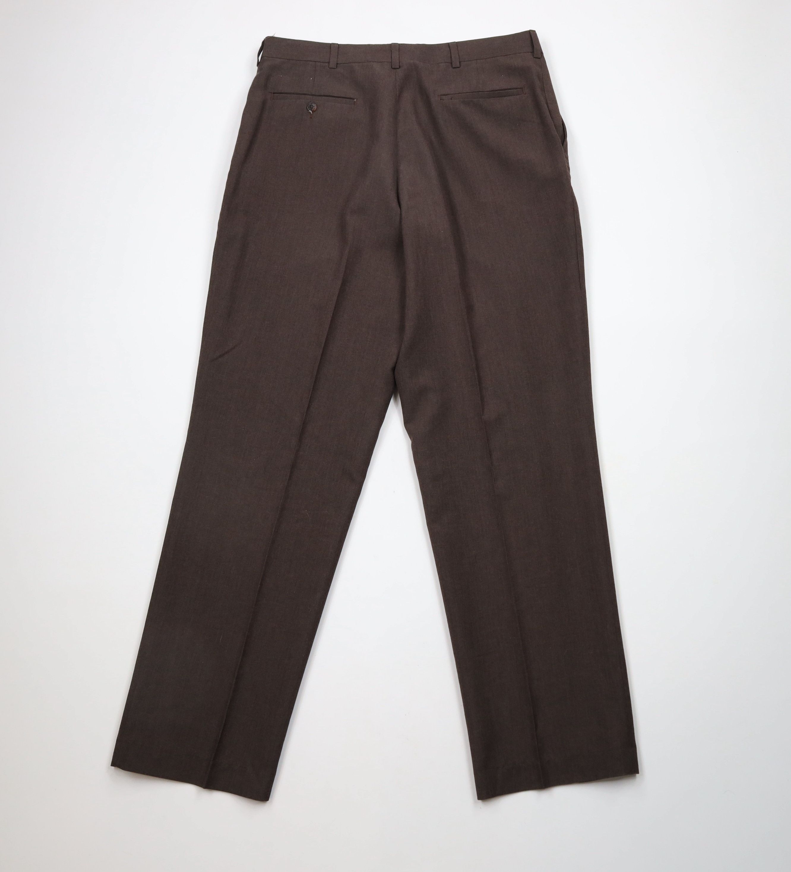 Vintage Vintage 90s Streetwear Flared Wide Leg Chino Pants Brown Size US 34 / EU 50 - 10 Thumbnail