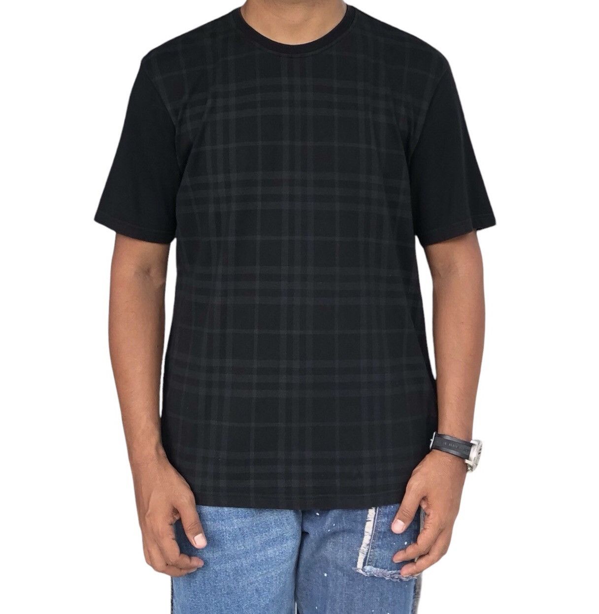 Burberry Burberry London Men’s Checked Black Shirt Size US M / EU 48-50 / 2 - 2 Thumbnail