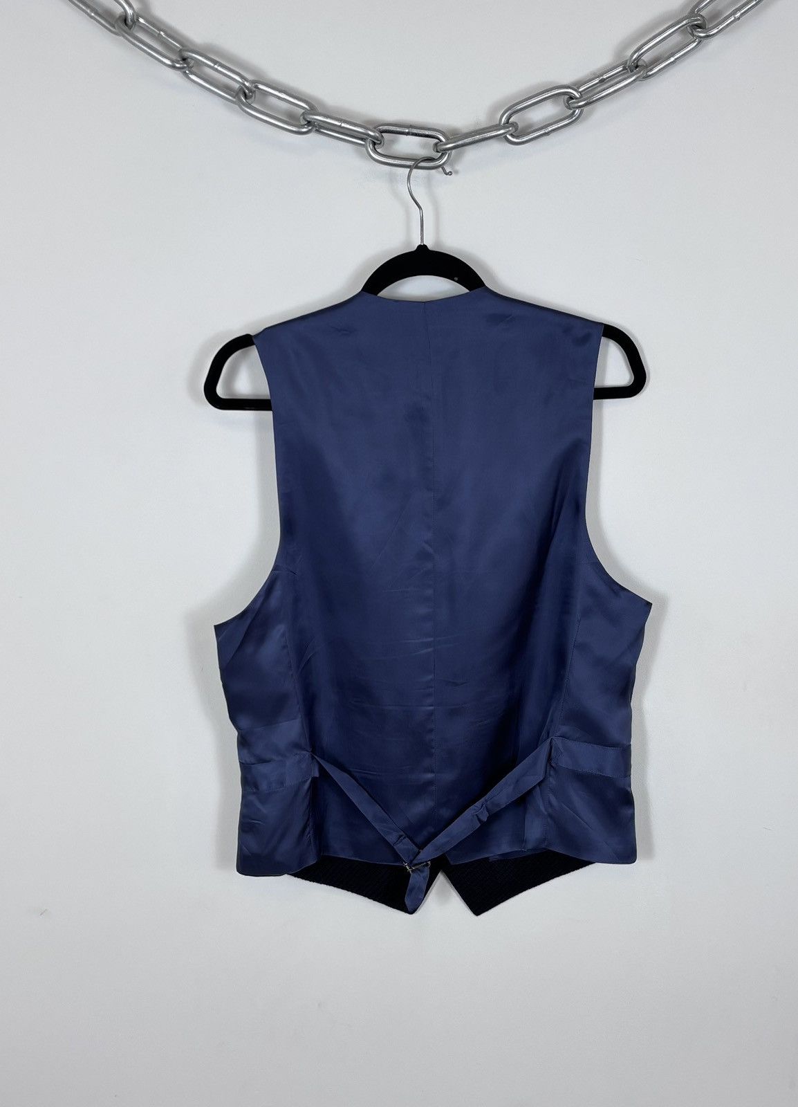Suitsupply Suitsupply Capetown Men’s Navy Blue Wool Waistcoat Vest Size 38R - 2 Thumbnail