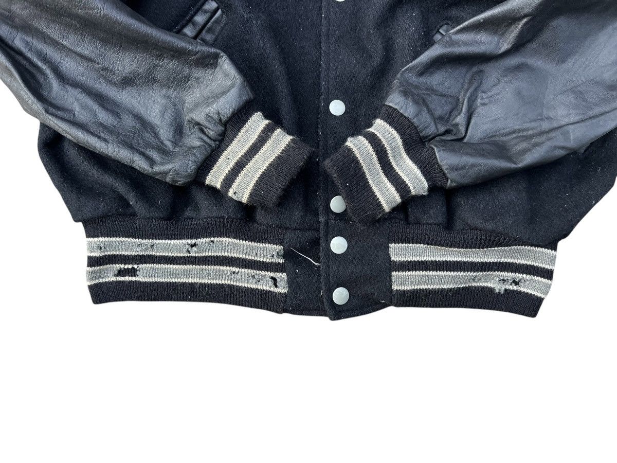 NBA 80s 90s DeLONG Raiders Football Distressed Varsity Jacket Size US L / EU 52-54 / 3 - 13 Thumbnail
