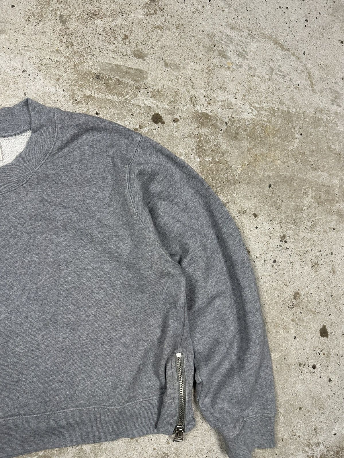 Acne Studios Acne Studios Bird Z Fleece PSS14 Cropped Crewneck Zipper Size S / US 4 / IT 40 - 5 Thumbnail