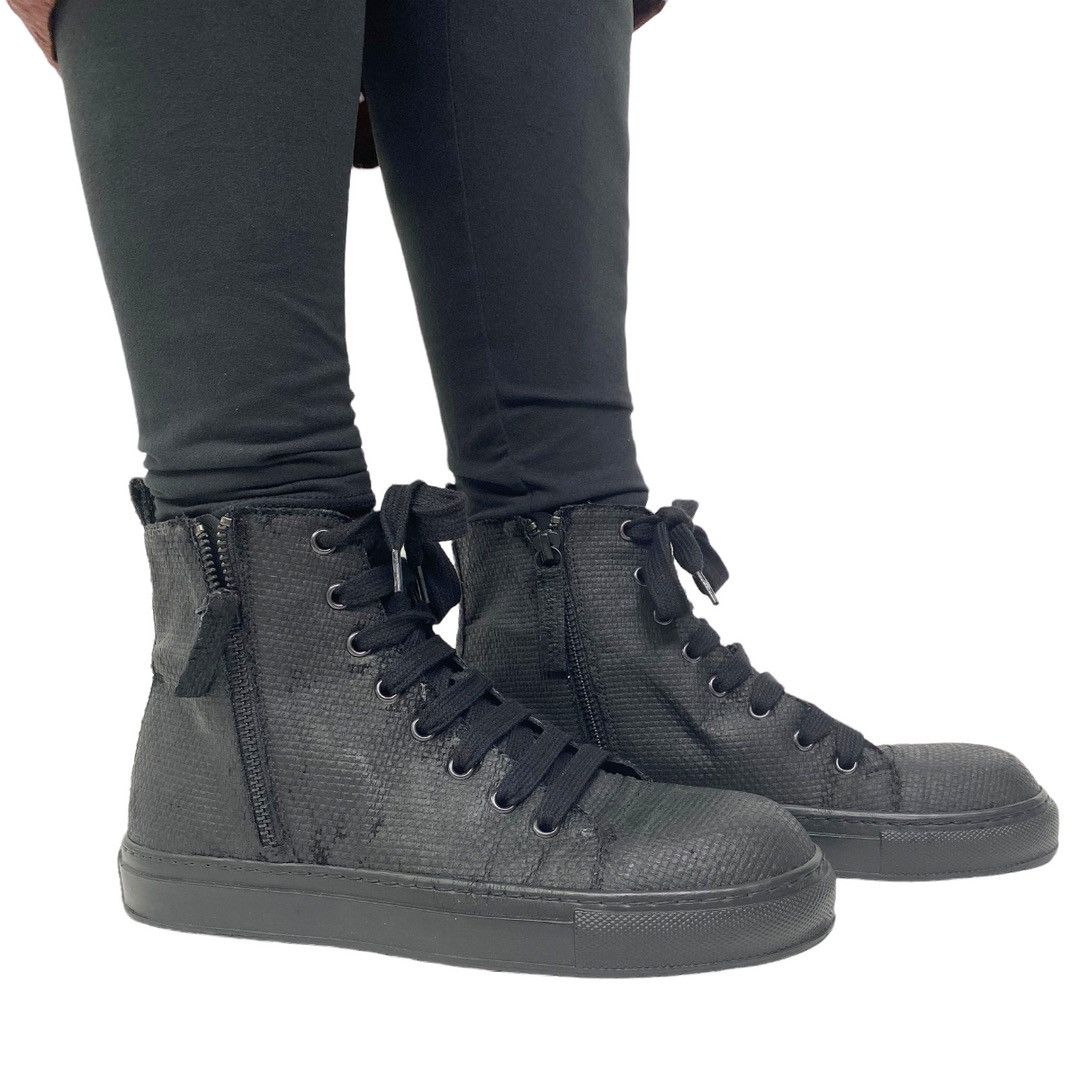 Rundholz rundholz mainline painted textile hi-top double ankle boots Size US 9 / IT 39 - 1 Thumbnail