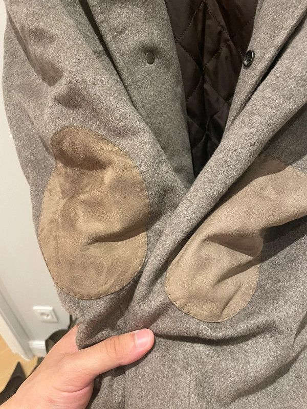 Kiton CASHMERE GOOSE DOWN JACKET WITH RACCOON DOG FUR Size US L / EU 52-54 / 3 - 7 Thumbnail