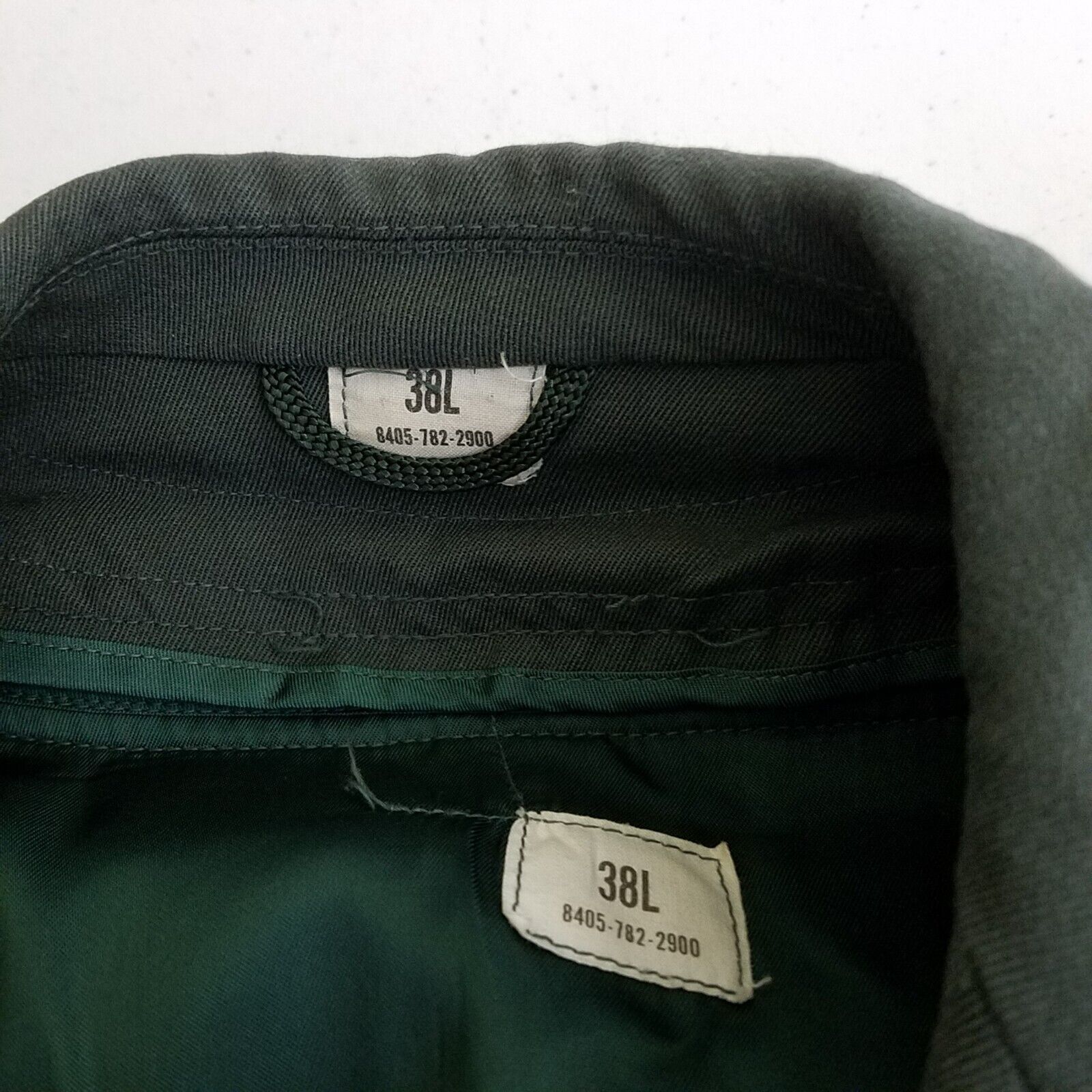 Other Military Army Serge Green Wool Overcoat AG44 Trench Coat 38L Size US M / EU 48-50 / 2 - 5 Thumbnail