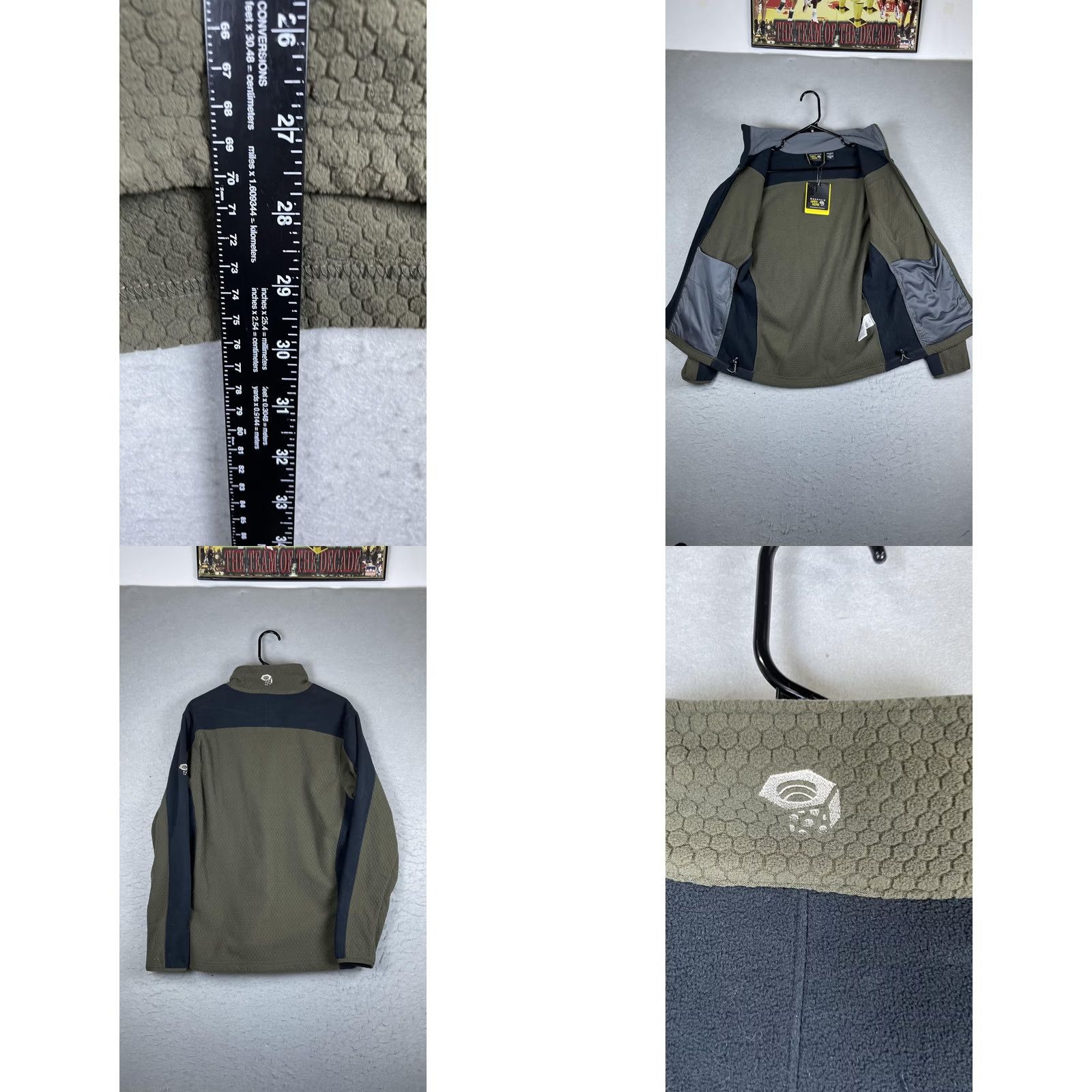 Mountain Hardwear Mountain Hardwear Octans Jacket Mens M Green Gray Full Zip Fleece Hiking Size US M / EU 48-50 / 2 - 8 Thumbnail