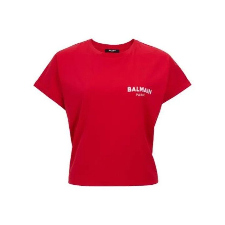 Balmain Balmain SS22 Logo Print Short Sleeve T-Shirt -2507 Size L / US 10 / IT 46 - 1 Thumbnail