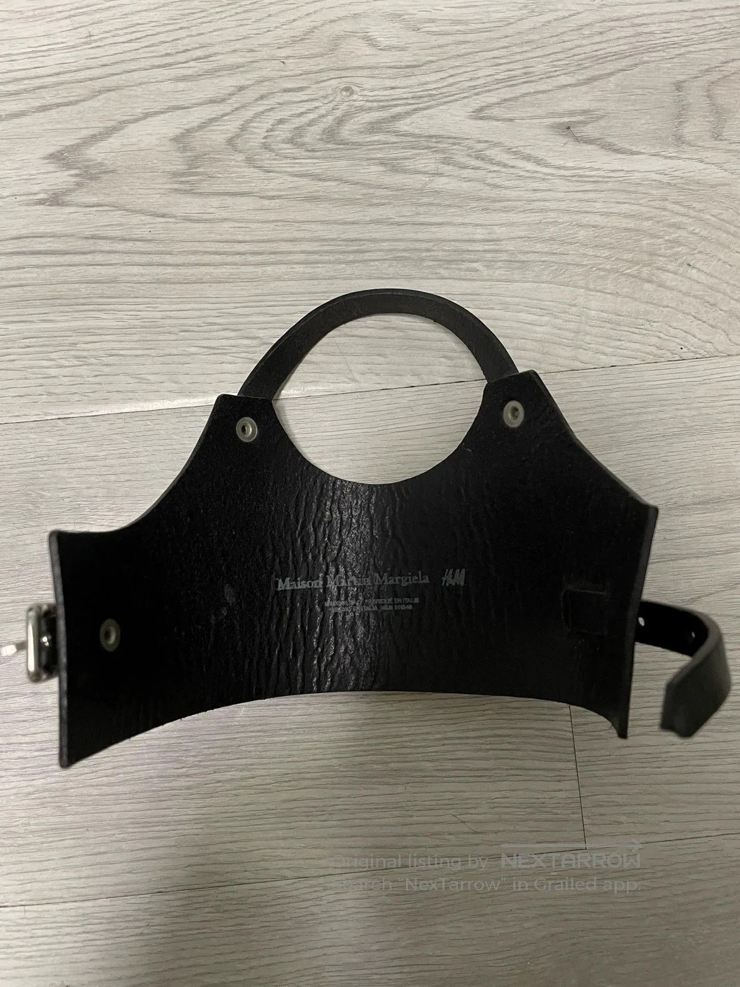 Maison Margiela Maison Martin Margiela Black Leather Ring Bracelet. Size ONE SIZE - 2 Thumbnail