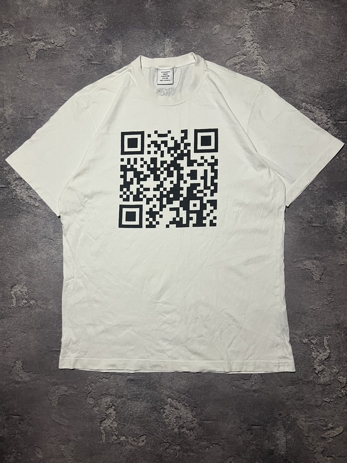 Vetements Vetements SS19 QR Code Tee T-shirt Demna Era Size US M / EU 48-50 / 2 - 1 Thumbnail