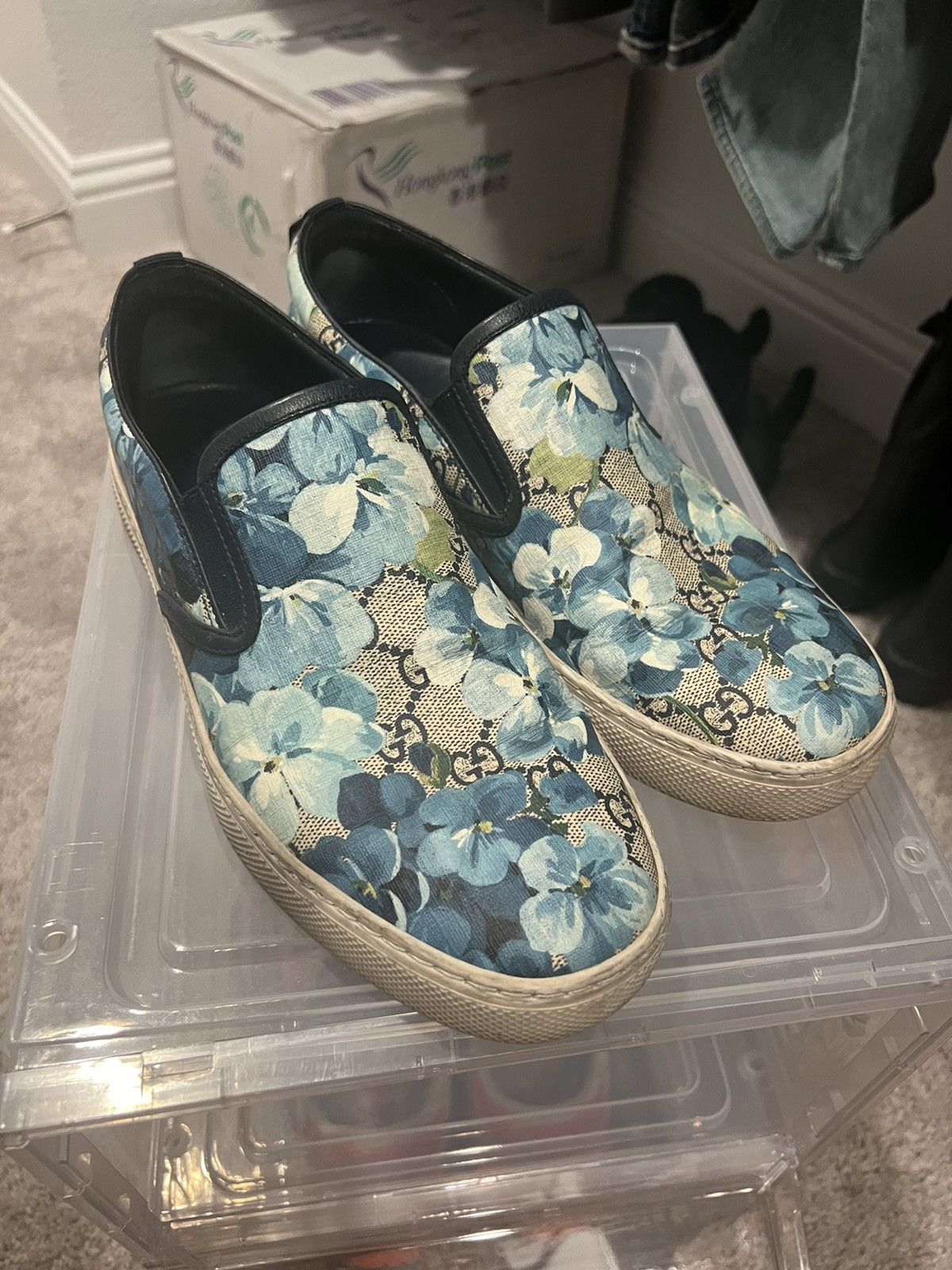 Gucci GUCCI bloom flower blue GG Size US 10 / EU 43 - 1 Thumbnail
