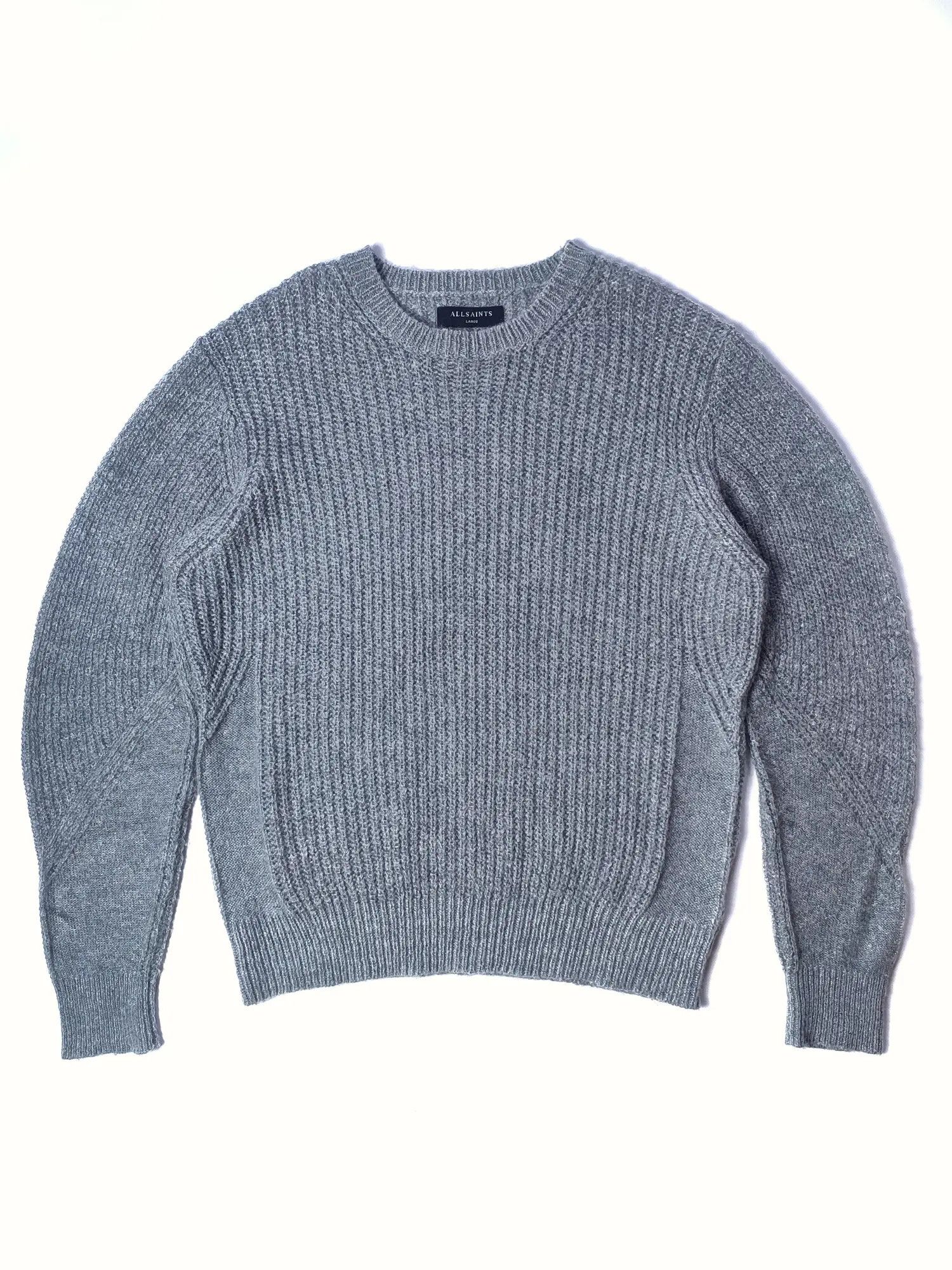 Allsaints Allsaints Montall Crew Mesh Mohair Sweater Size US L / EU 52-54 / 3 - 3 Thumbnail