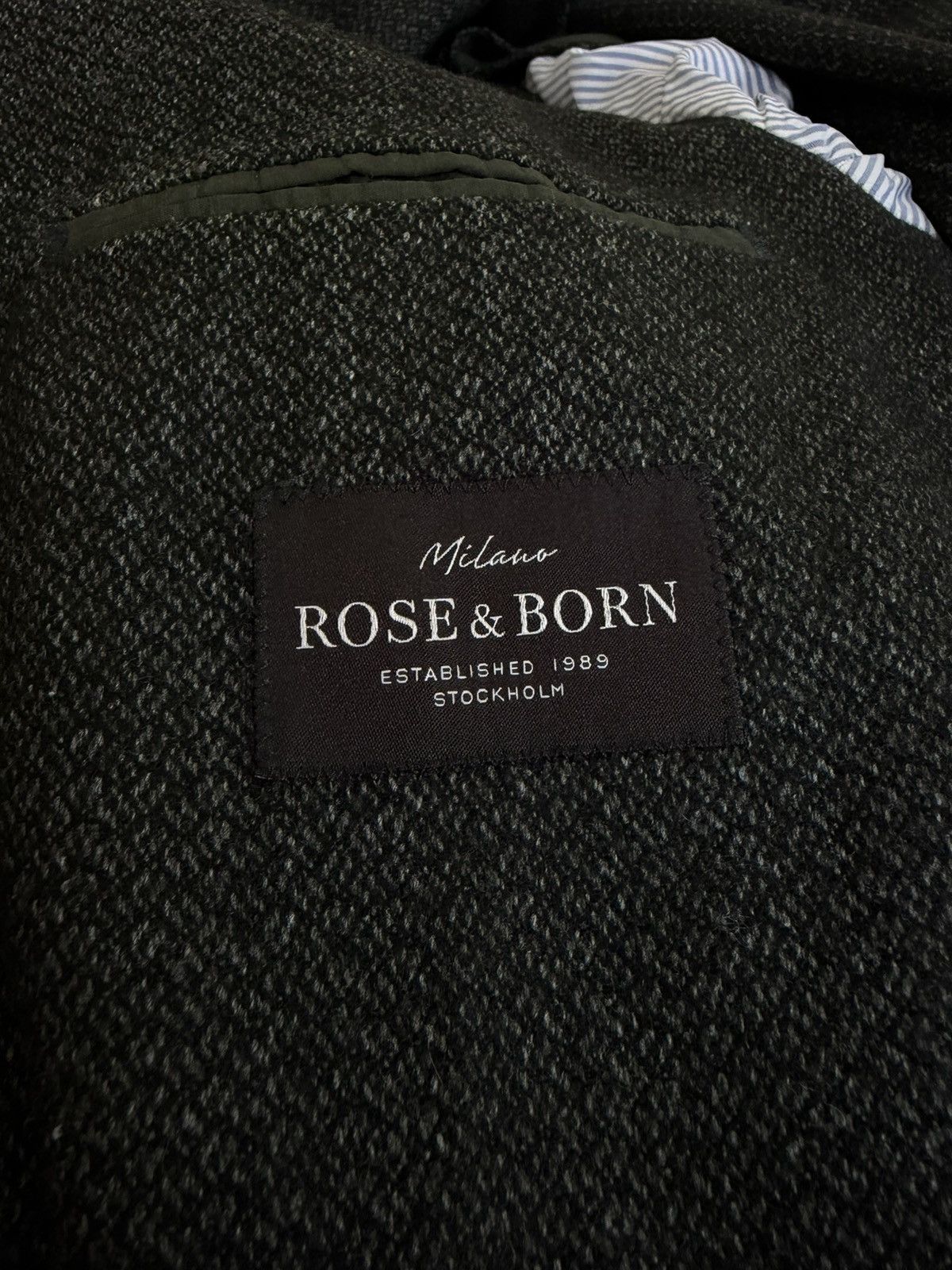 Other Rose and Born Lubiam unlined Mesh Wool Sport Blazer Jacket Size 50L - 18 Thumbnail