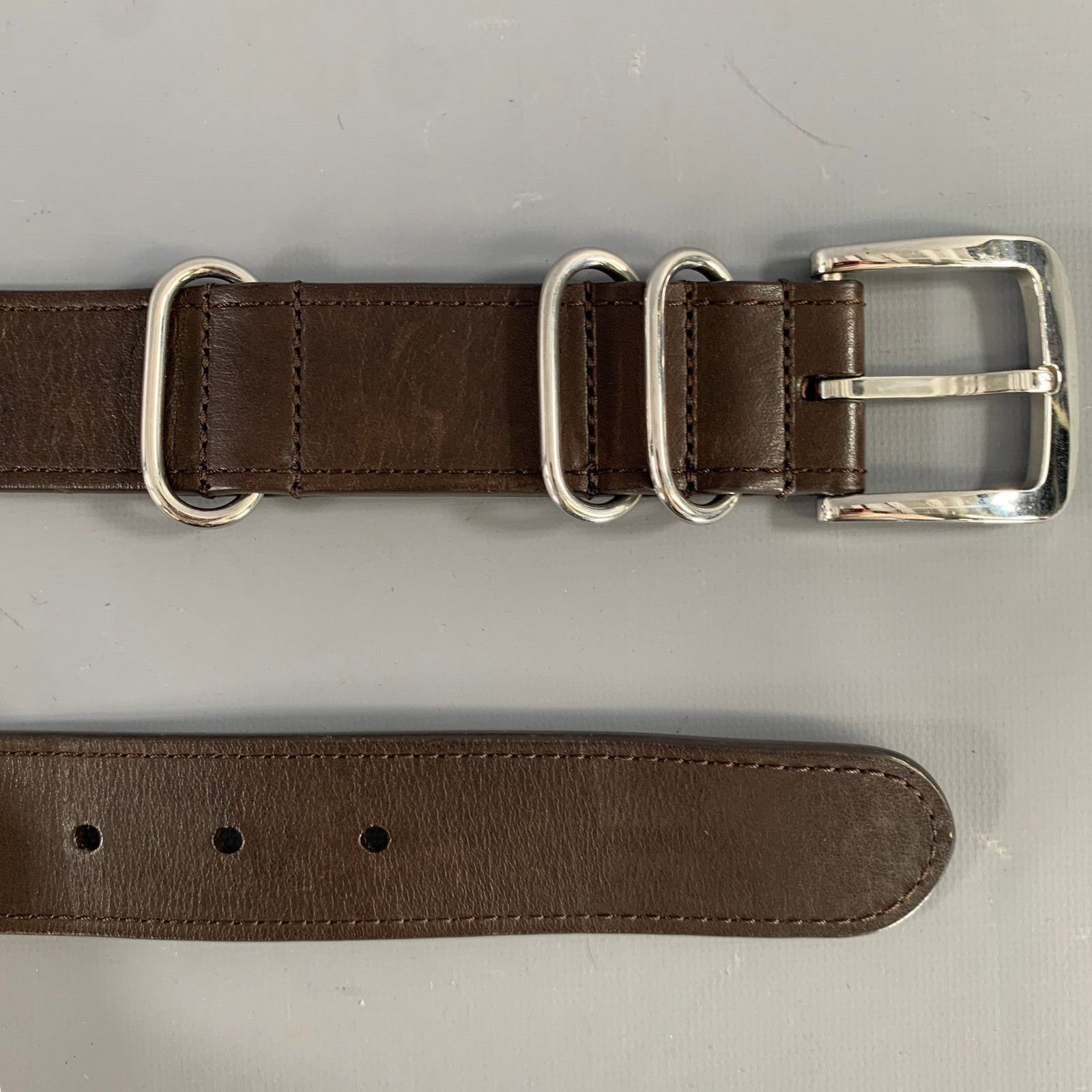 Shinola SHINOLA Size 36 Black Leather Belt Size 36 - 7 Thumbnail