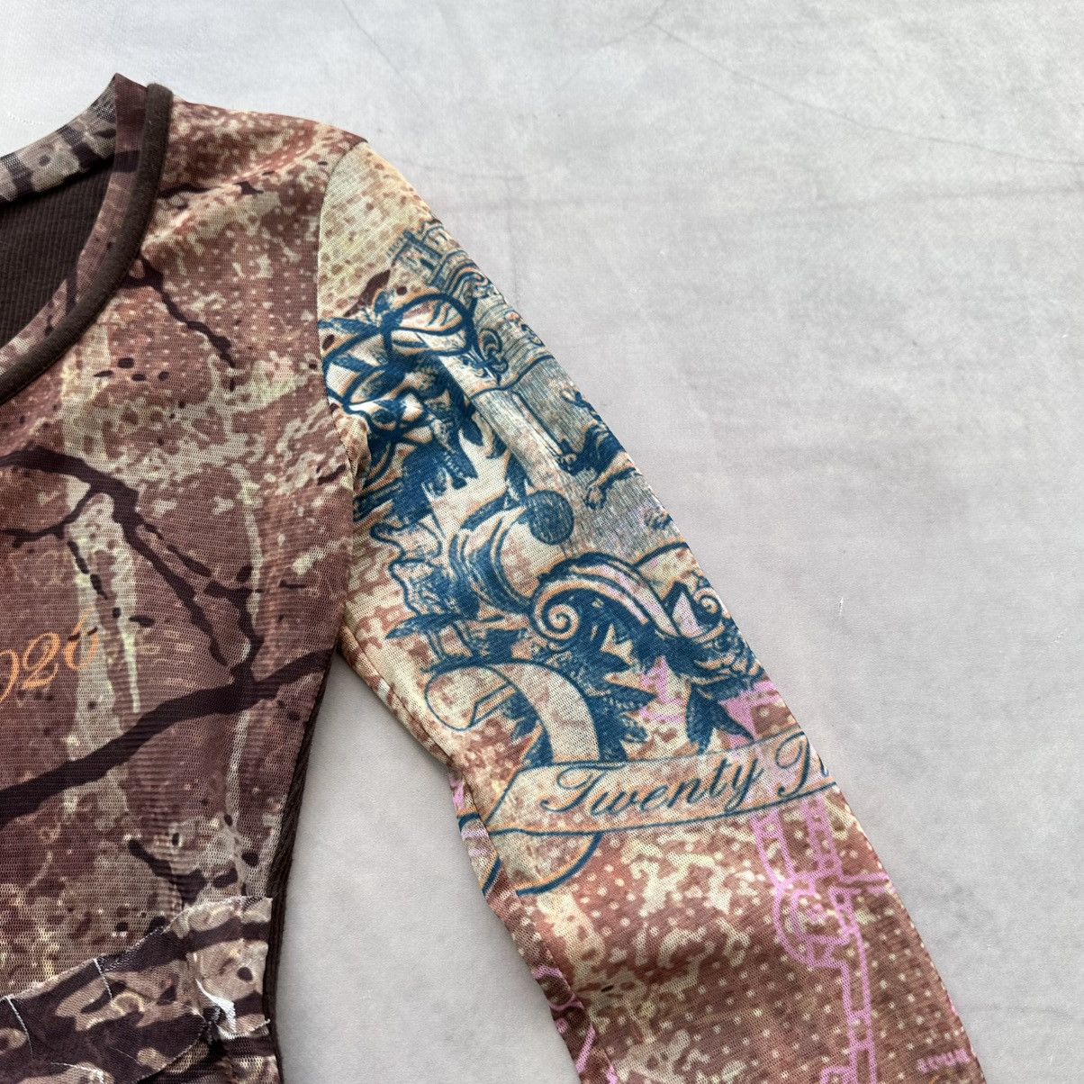 Hysteric Glamour × Undercover France Mesh Top Tattoo Long Sleeve T Shirt Cop Copine Vibe Size S / US 4 / IT 40 - 7 Thumbnail
