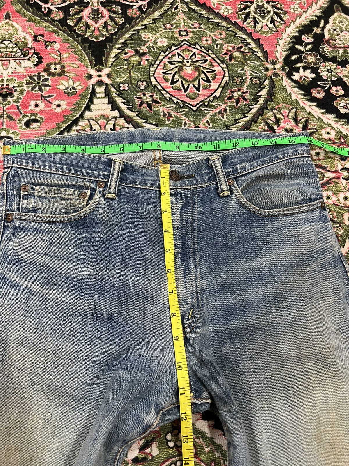 Levi's VINTAGE LEVIS 505 E LVC SELVEDGE DISTRESSED WASHED JEANS Size US 32 / EU 48 - 14 Thumbnail