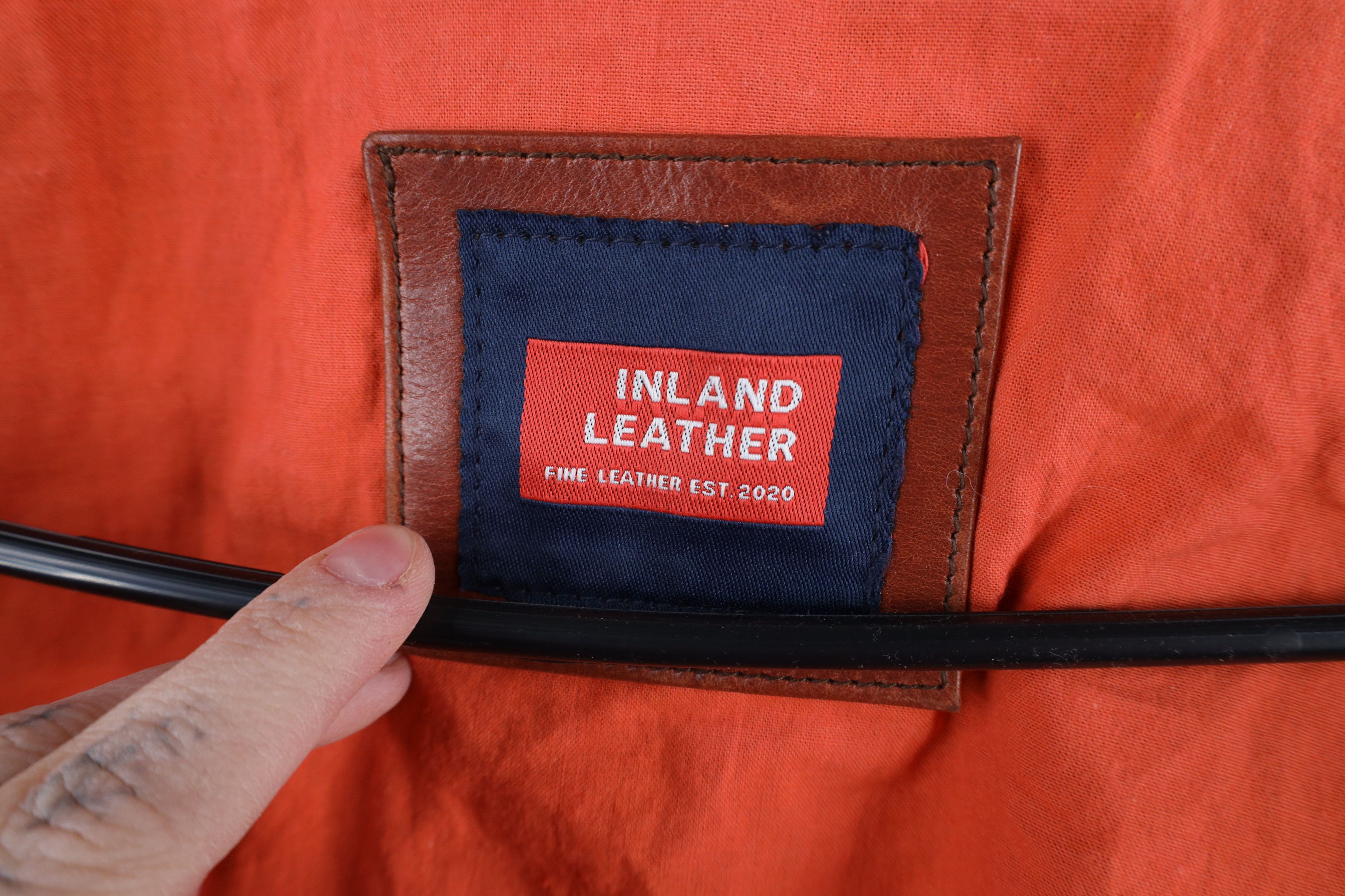 Vintage Inland Leather Streetwear Flight Bomber Jacket Brown Size US XXL / EU 58 / 5 - 13 Thumbnail