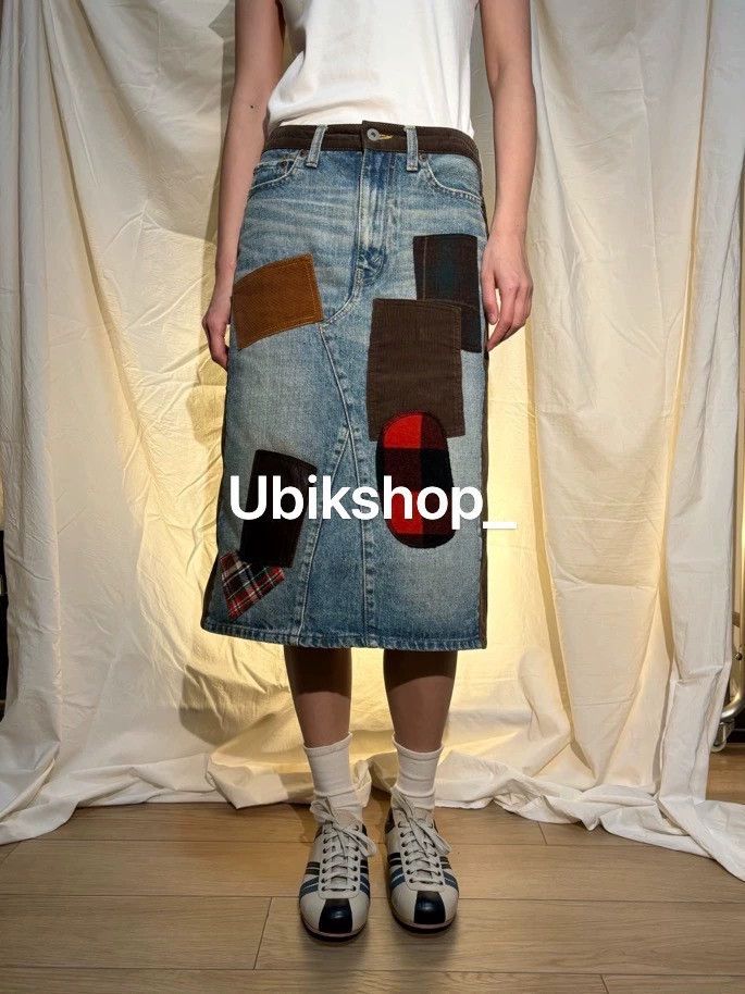 Comme des Garcons Comme Des Garcons size S Patchwork denim skirt Size 24" / US 00 / IT 34 - 1 Thumbnail